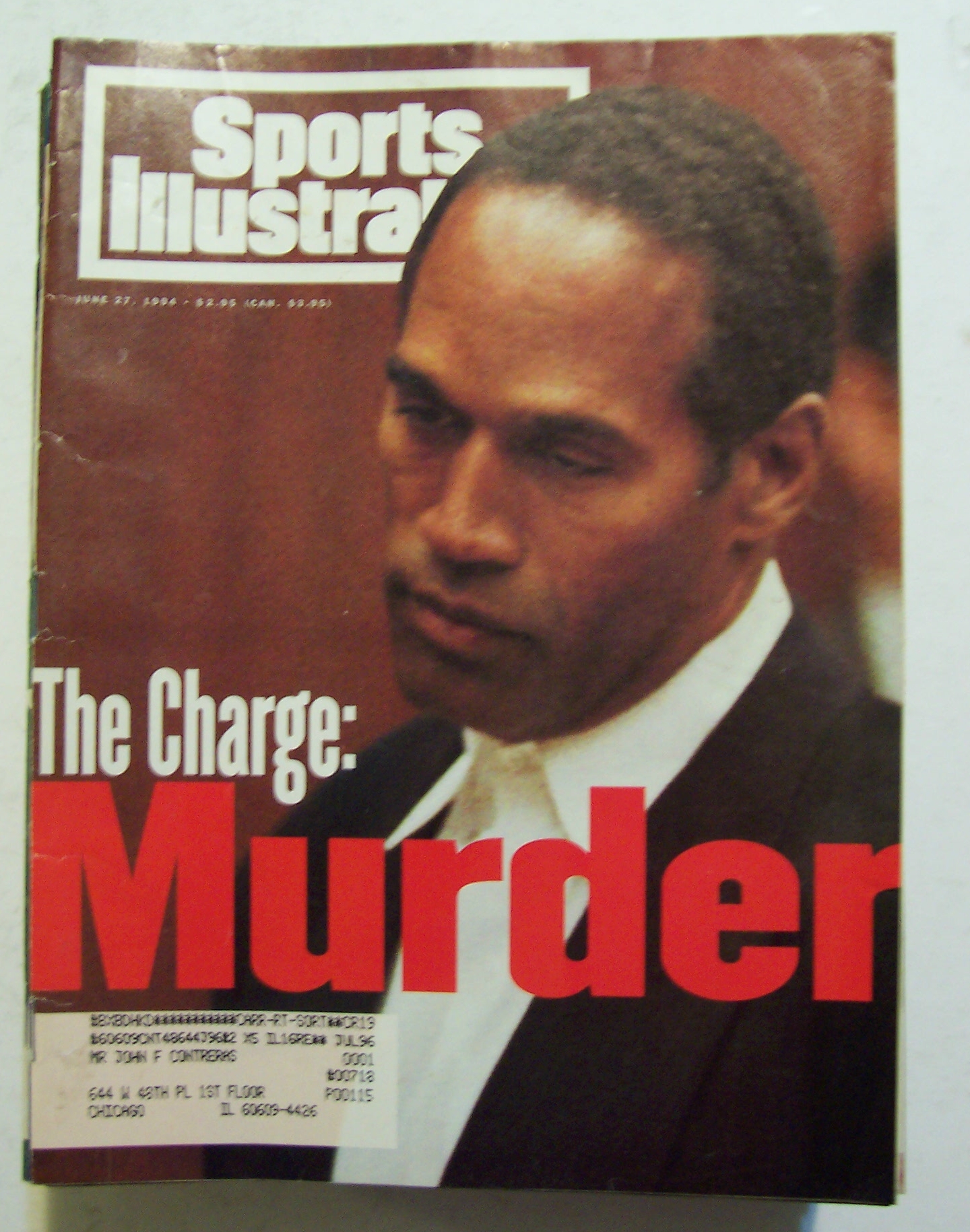 Sports Illustrated Magazine-June 27, 1994-O. J. Simpson