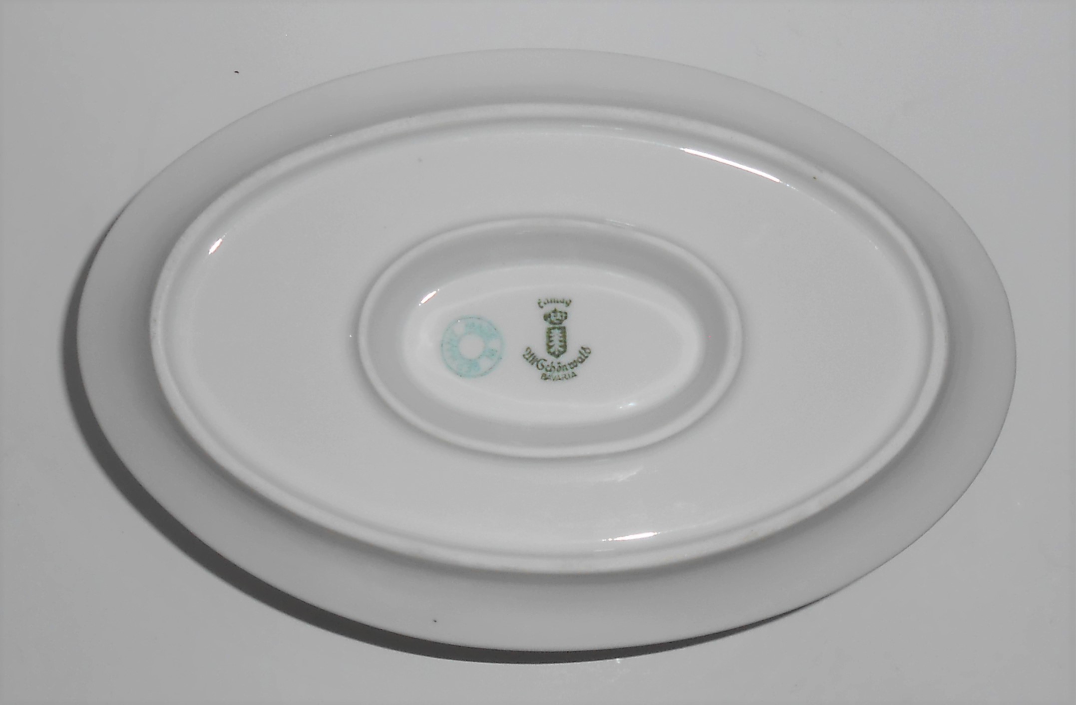 Eamag Porcelain China Bavaria EAM16 Yellow Band Pink Ro