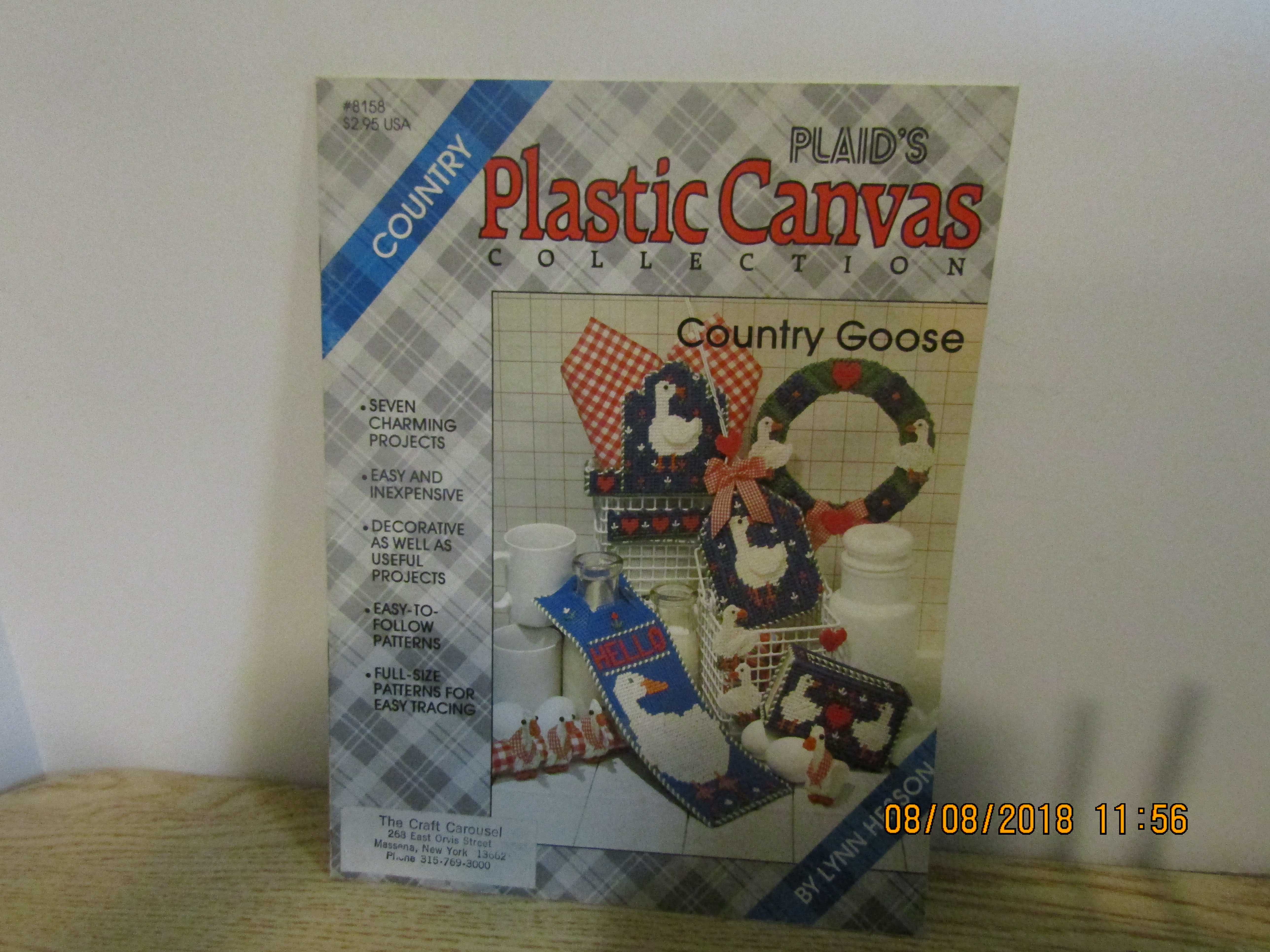 Plaid Craft Book Plastic Canvas Country Goose #8158