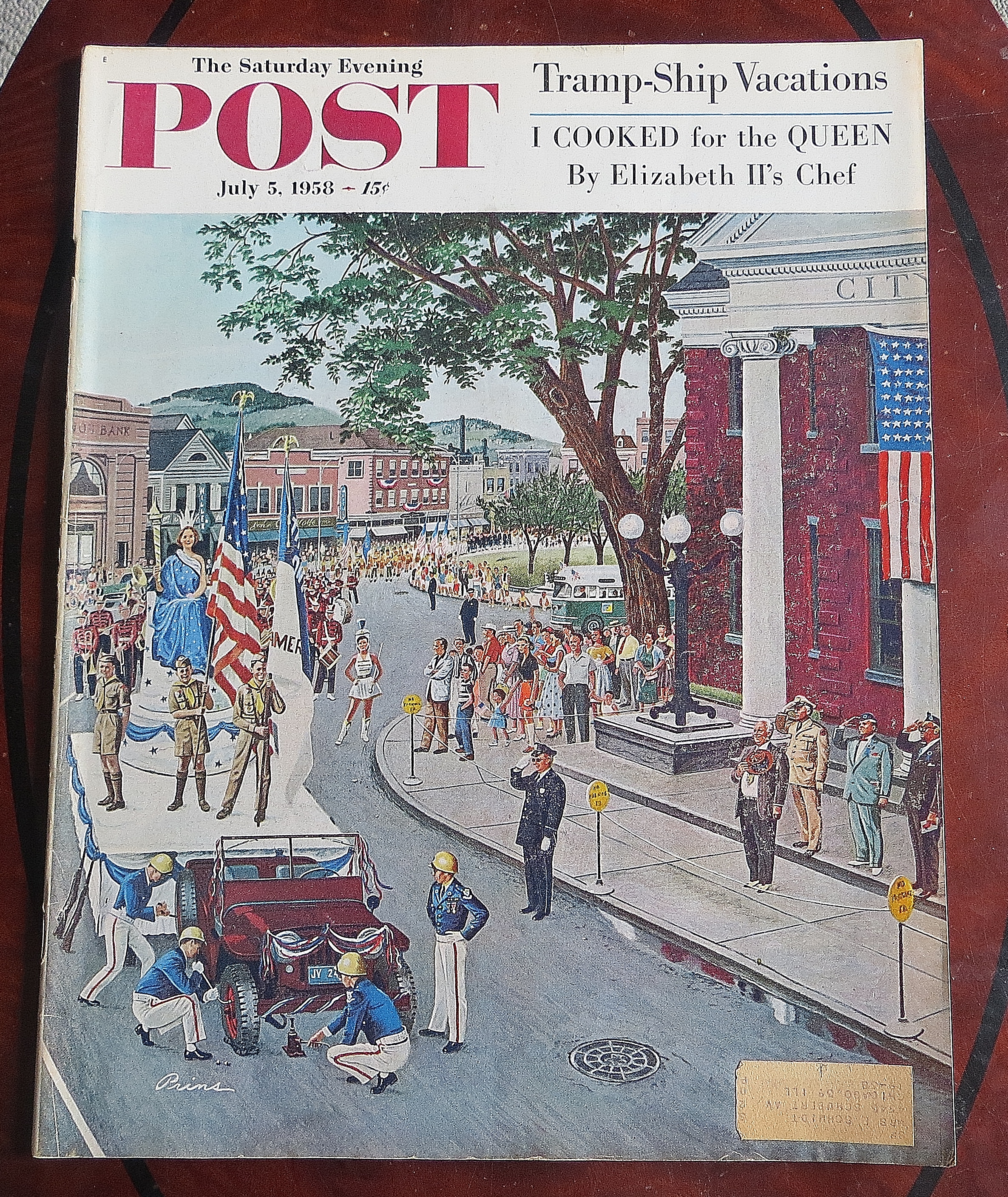 Saturday Evening Post July 5, 1958 Elizabeth II's Chef