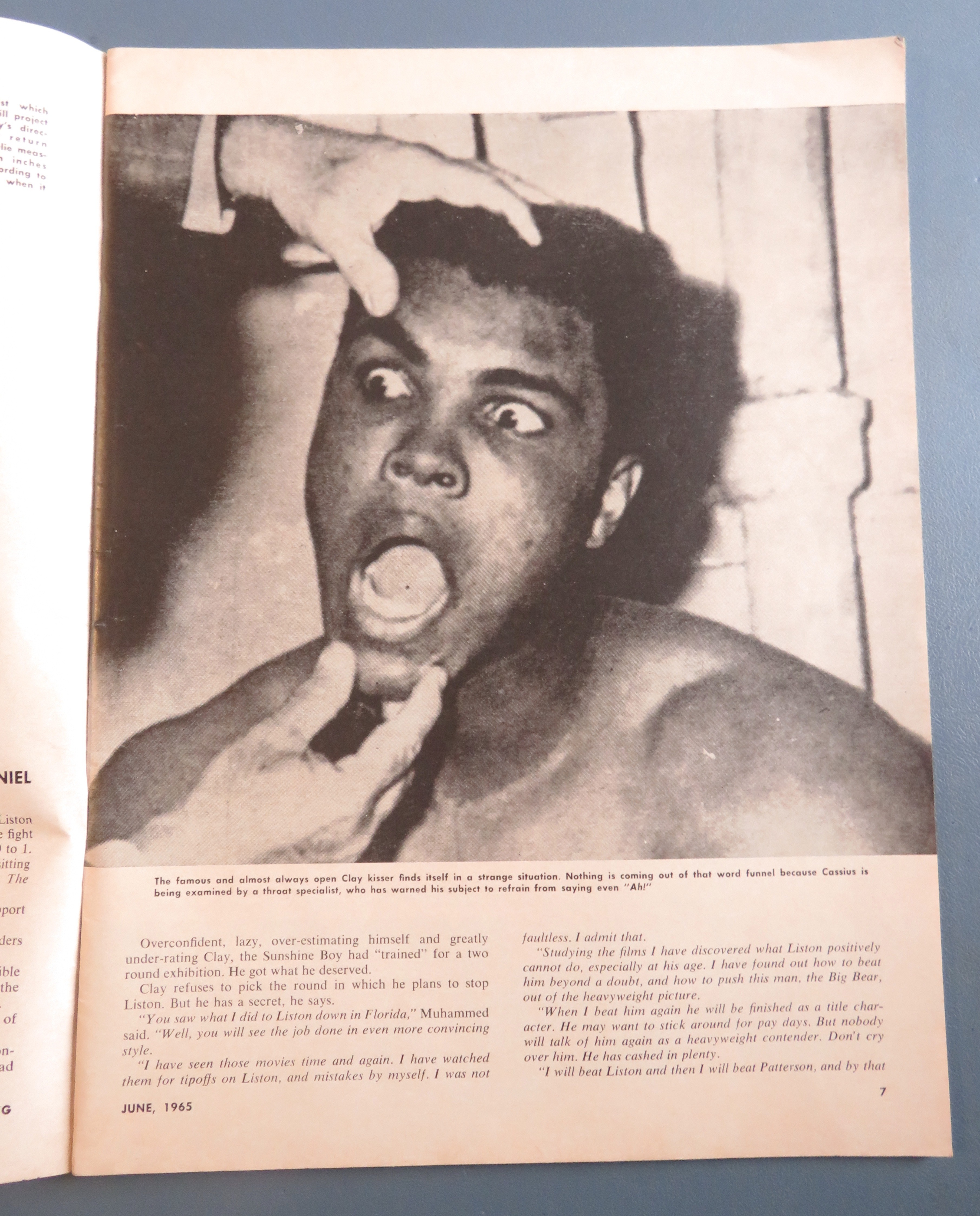 The Ring Magazine June 1965 Clay Says I Have A Secret