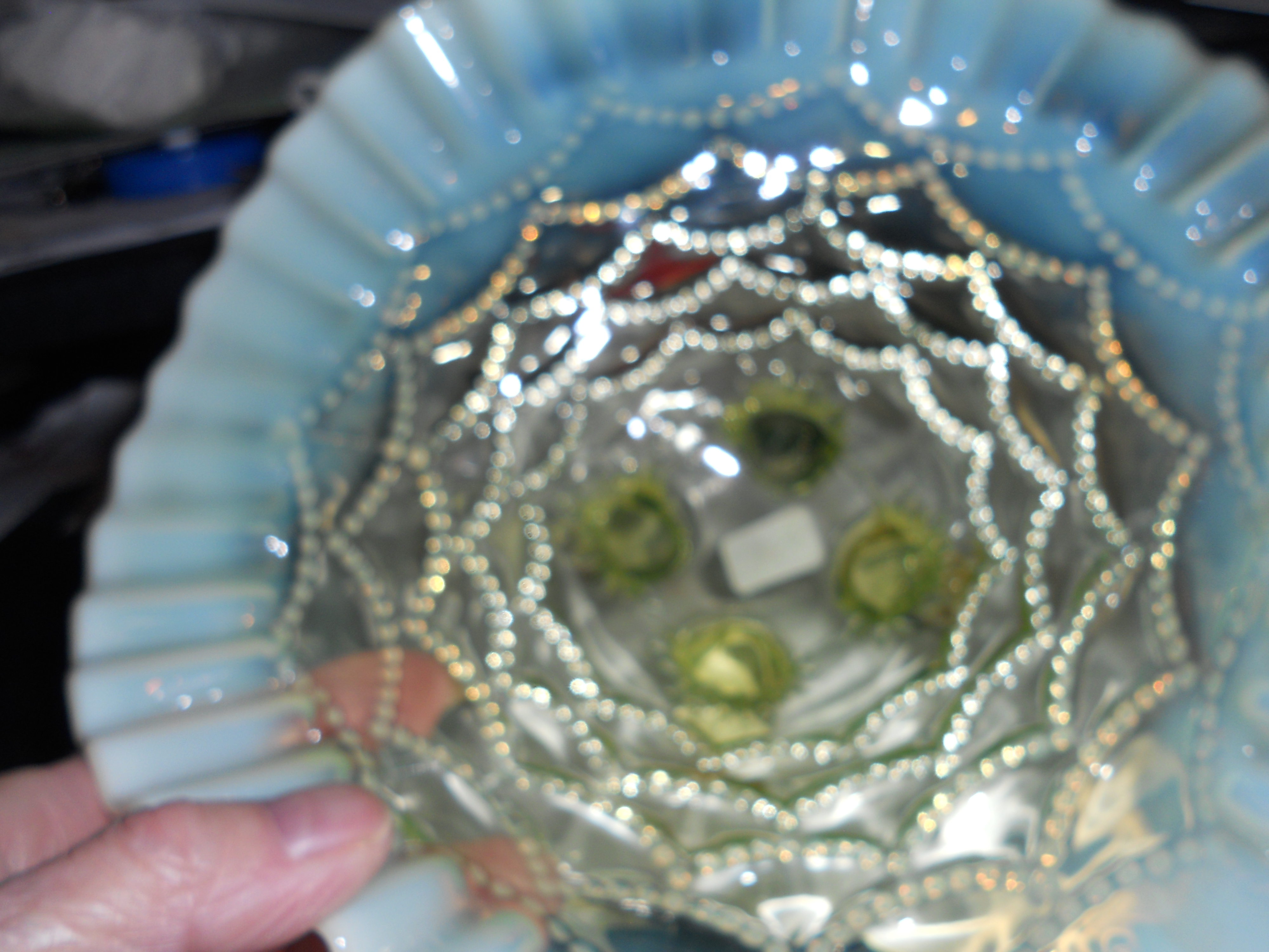 Northwood Yellow Opalescent Glass Footed Bowl