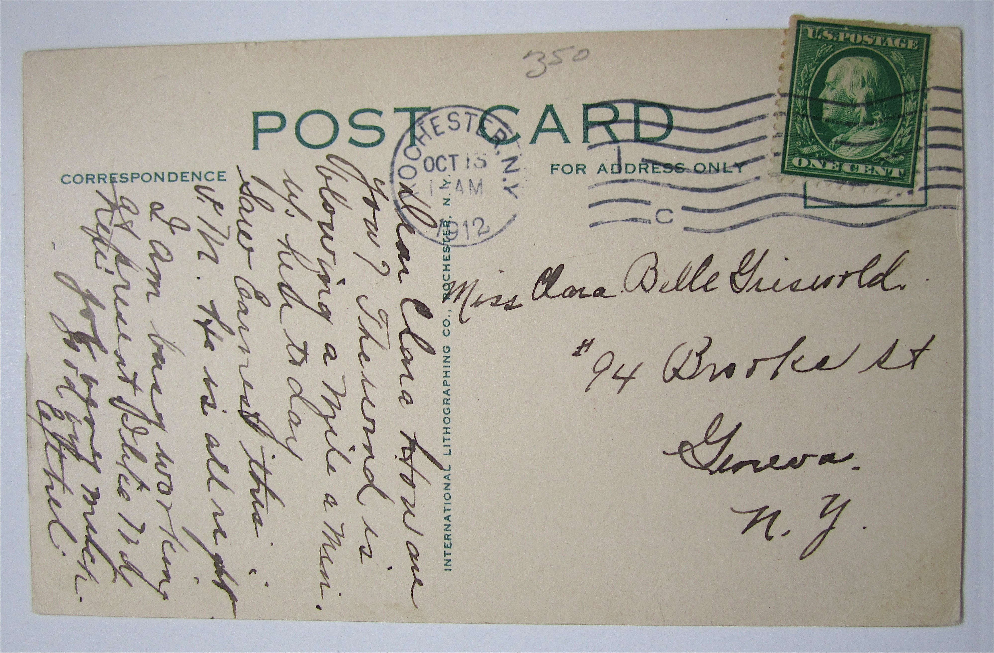 Band Stand, Exposition Park, Rochester N. Y. Postcard
