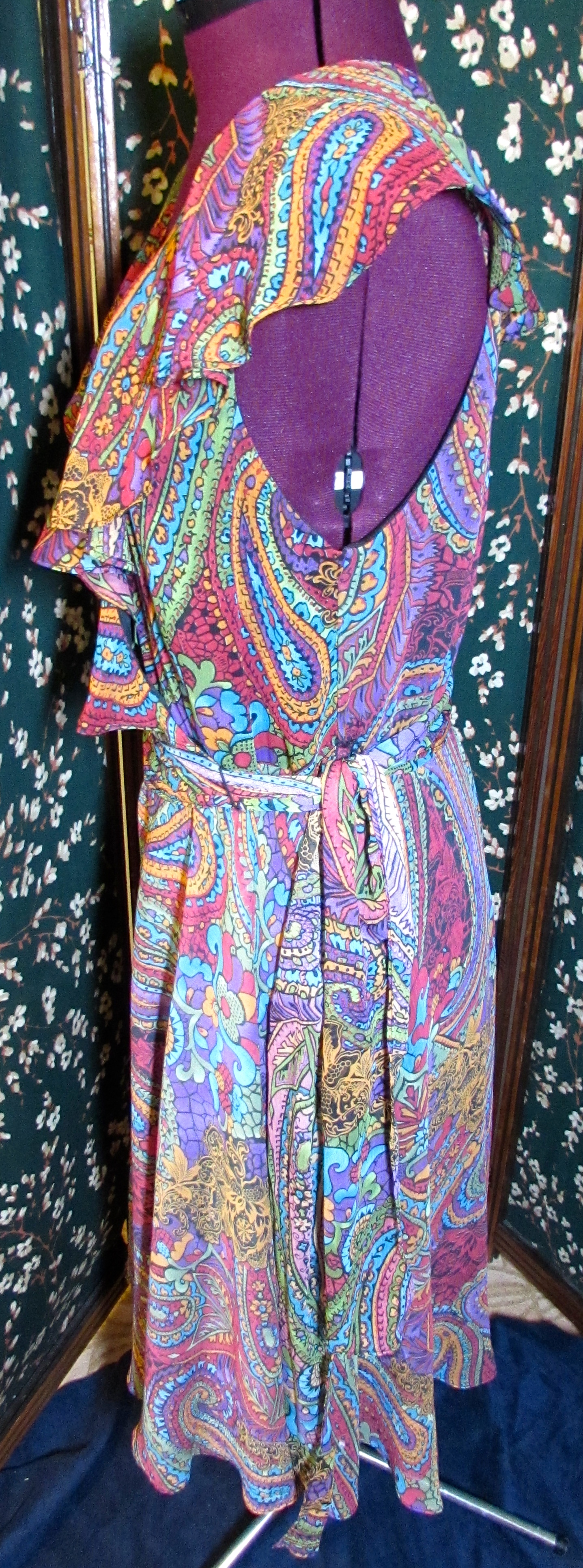 R & K Originals Paisley Print Dress Size 12