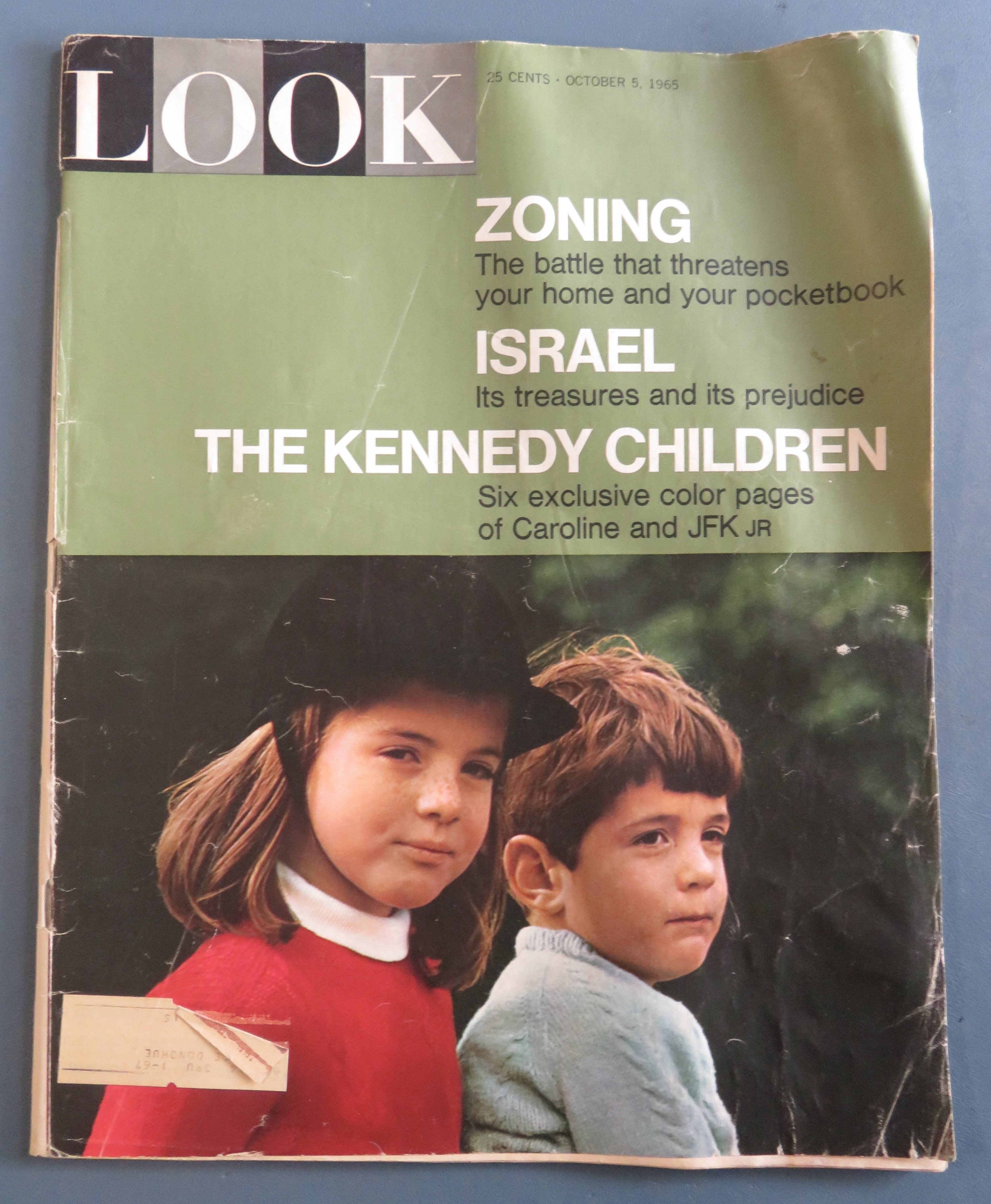 Look Magazine October 5, 1965 Kennedy Children/Israel
