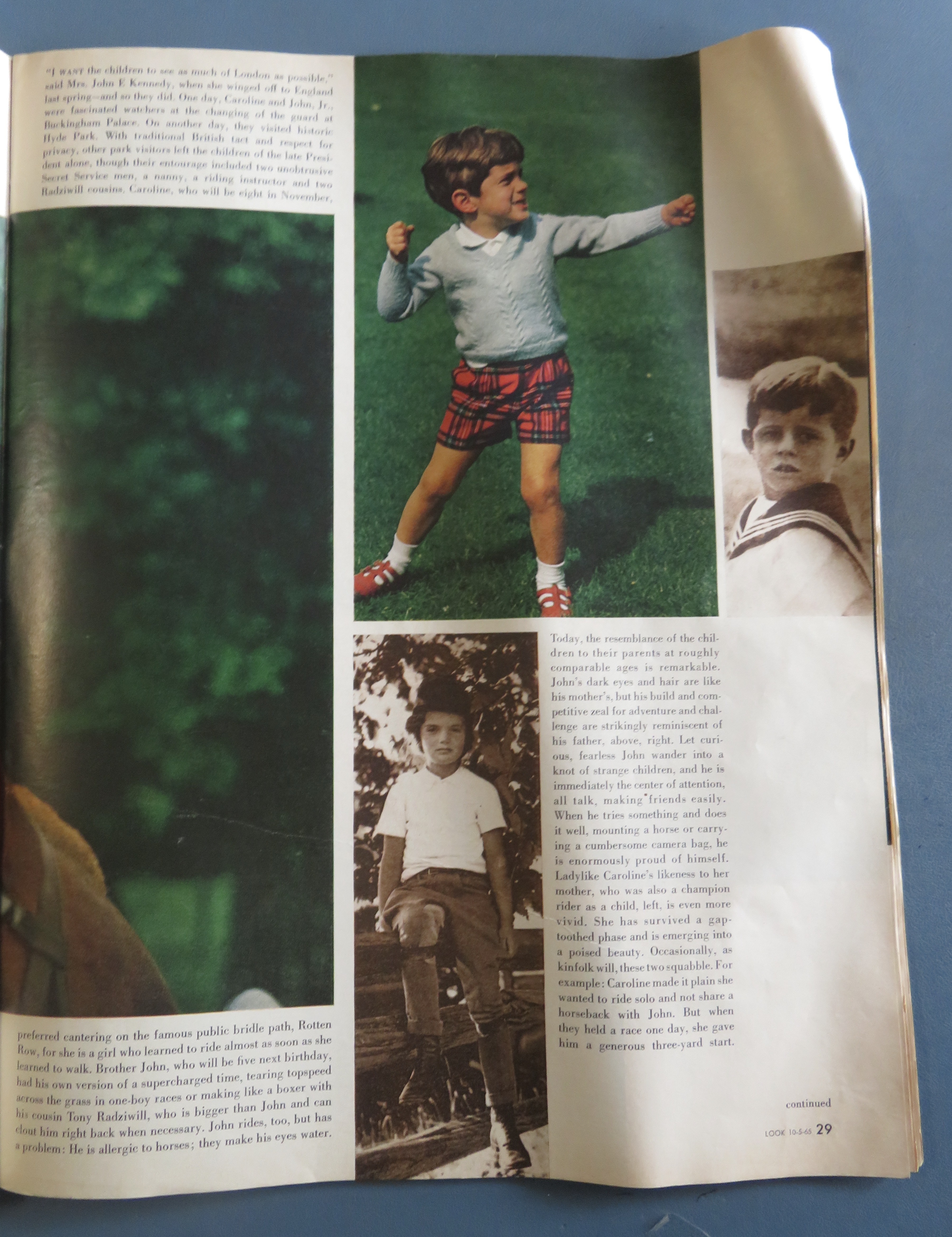 Look Magazine October 5, 1965 Kennedy Children/Israel