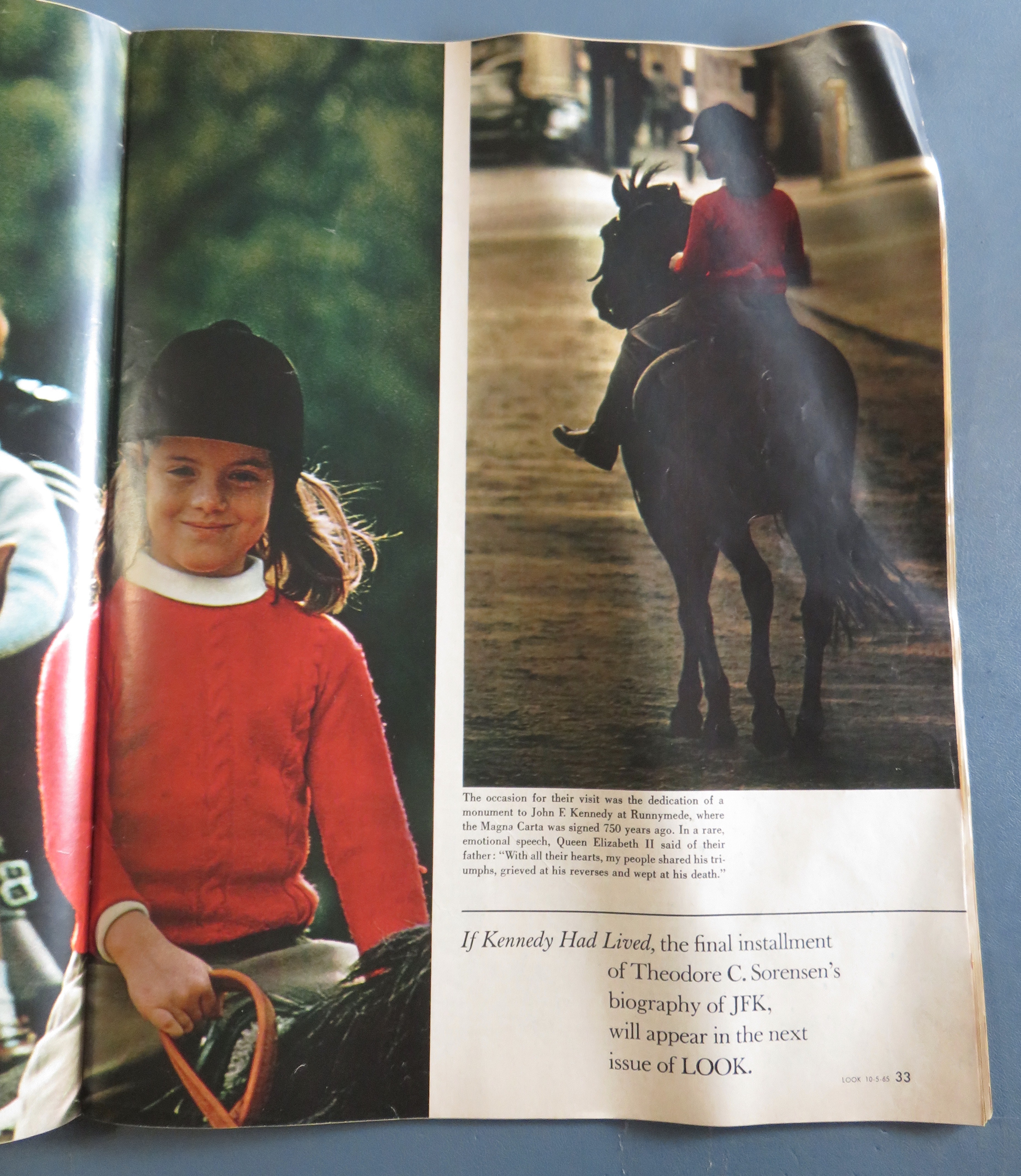 Look Magazine October 5, 1965 Kennedy Children/Israel
