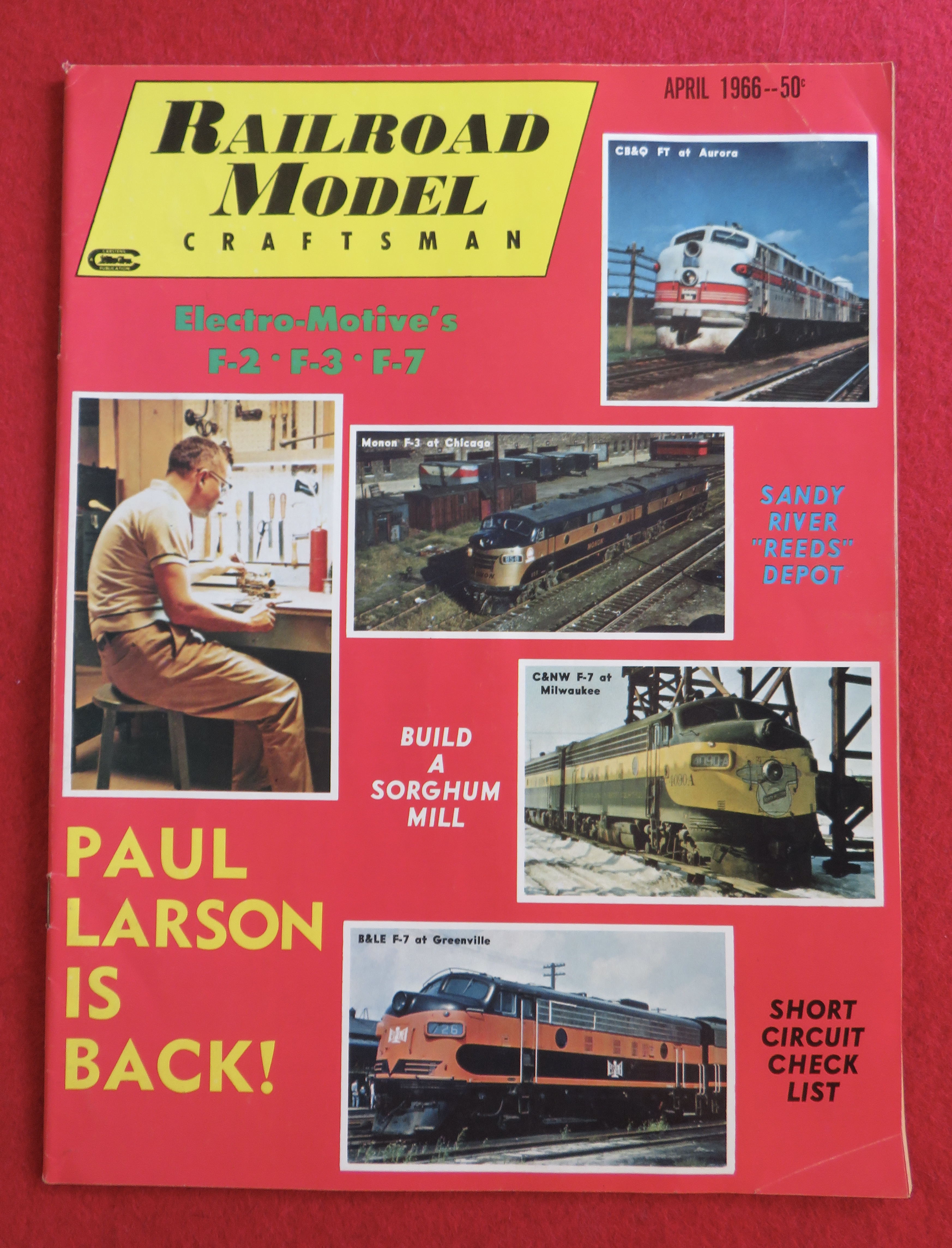 Railroad Model Craftsman Magazine April 1966