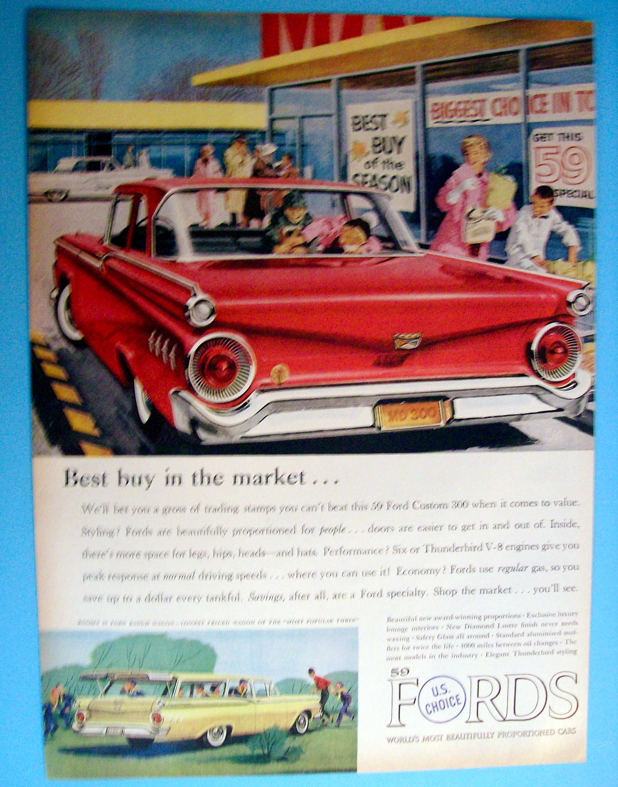 Vintage Ad: 1959 Ford Custom 300