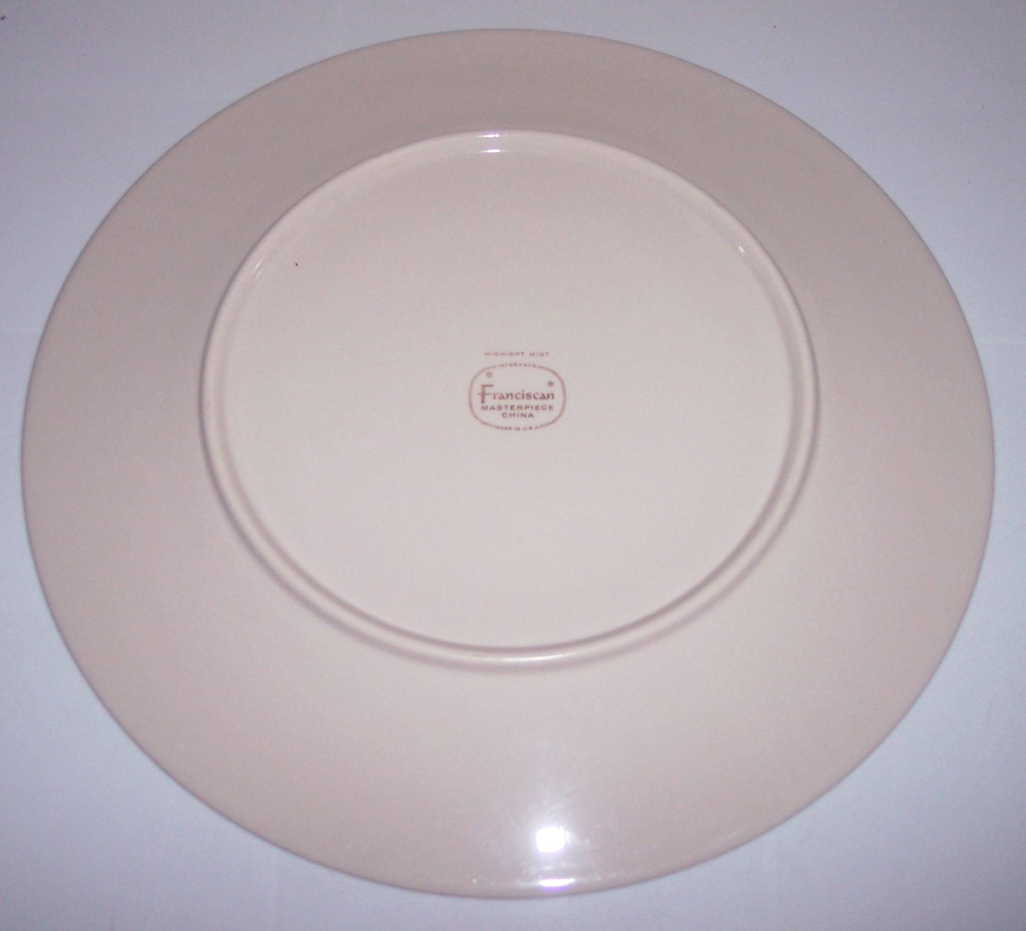 Franciscan Masterpiece China Midnight Mist Dinner Plate