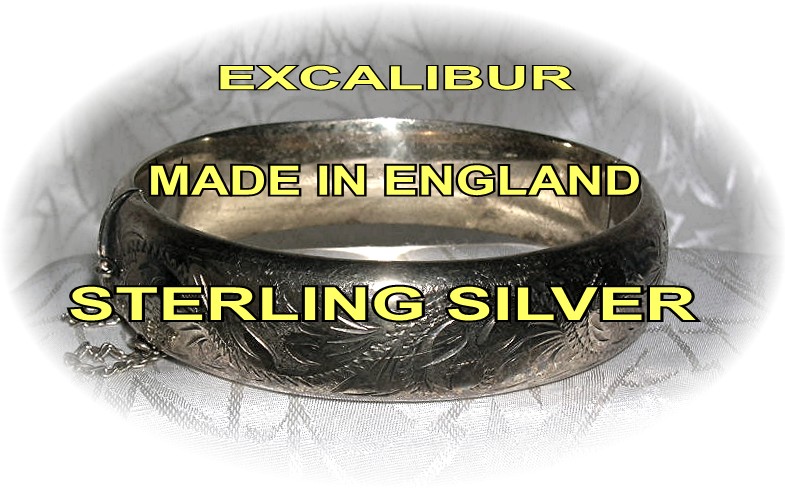 Bracelet Sterling Silver Gold Vermeil Excalibur Bangle