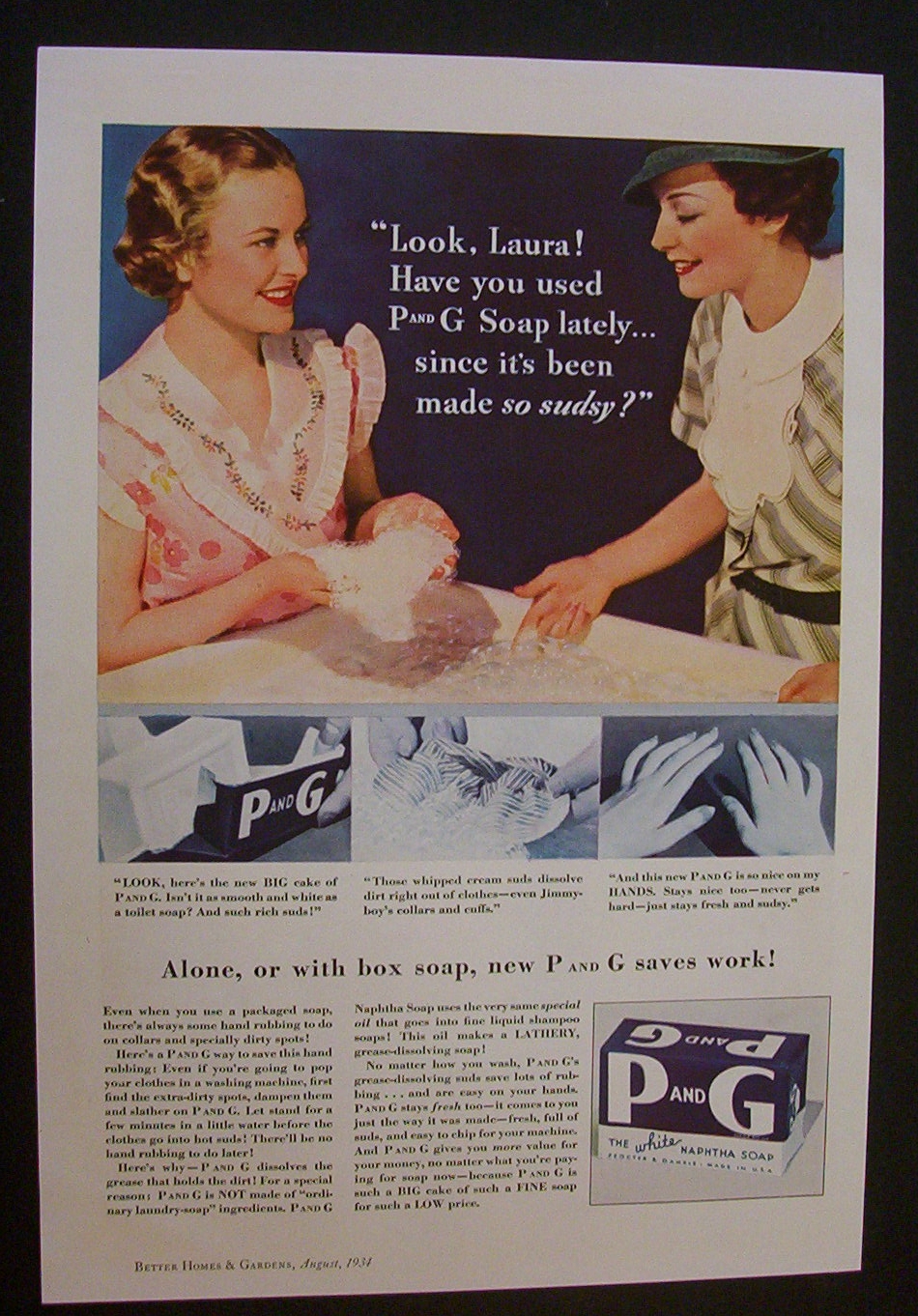 1934 P & G The White Naphtha Soap