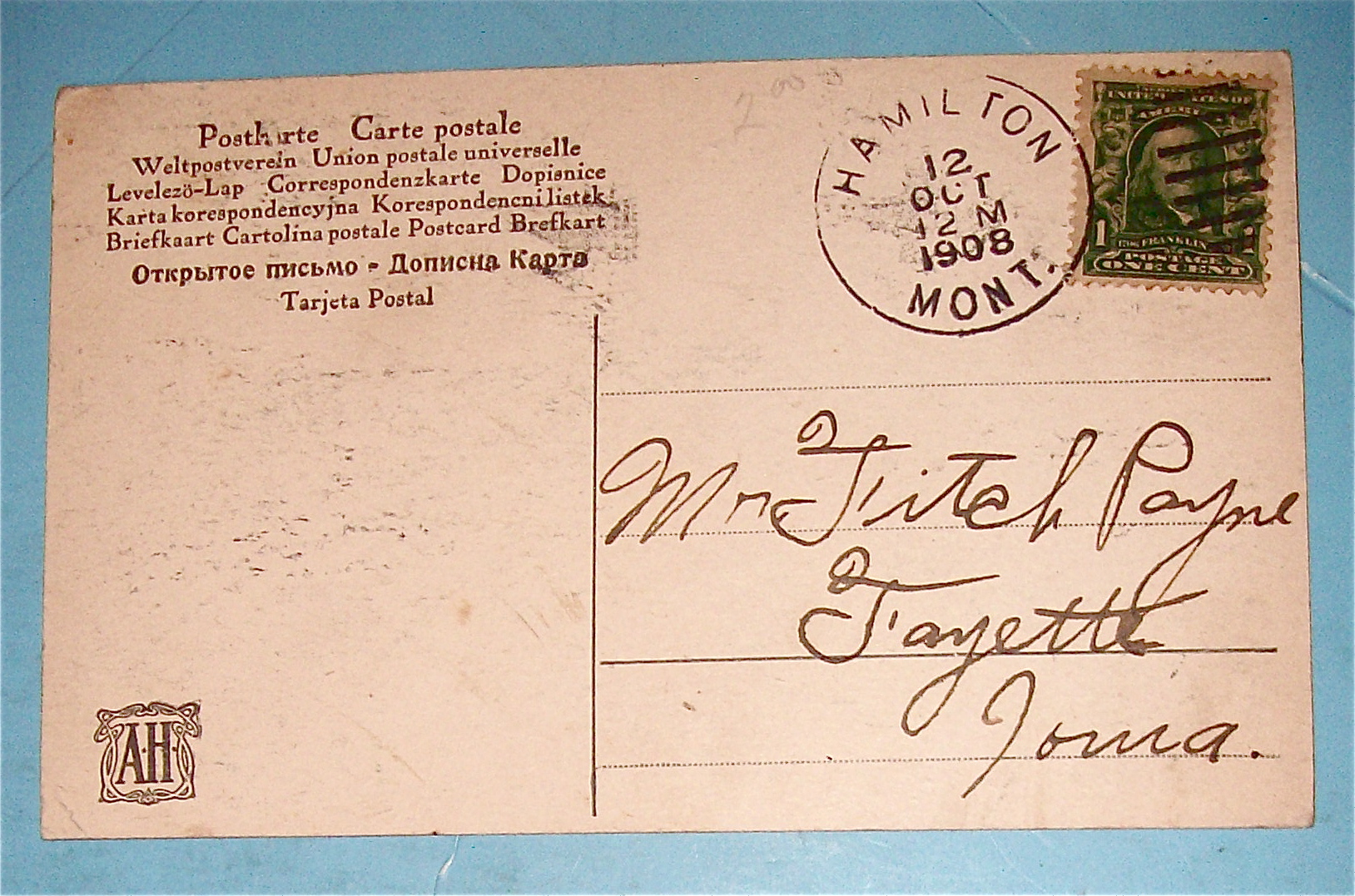Behind Closed Doors Postcard
