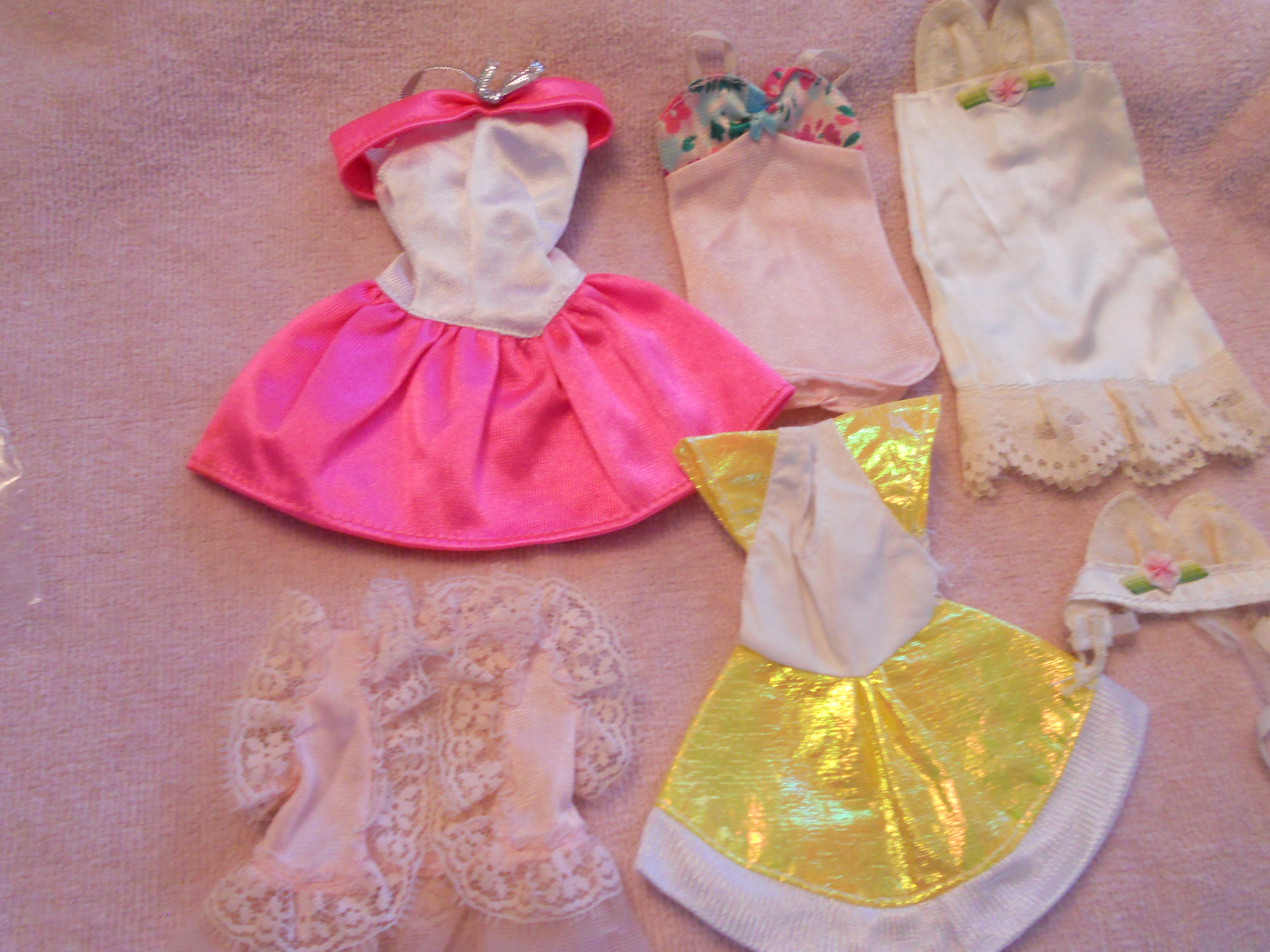Barbie Doll Clothes Lot of 6 Dresses etc