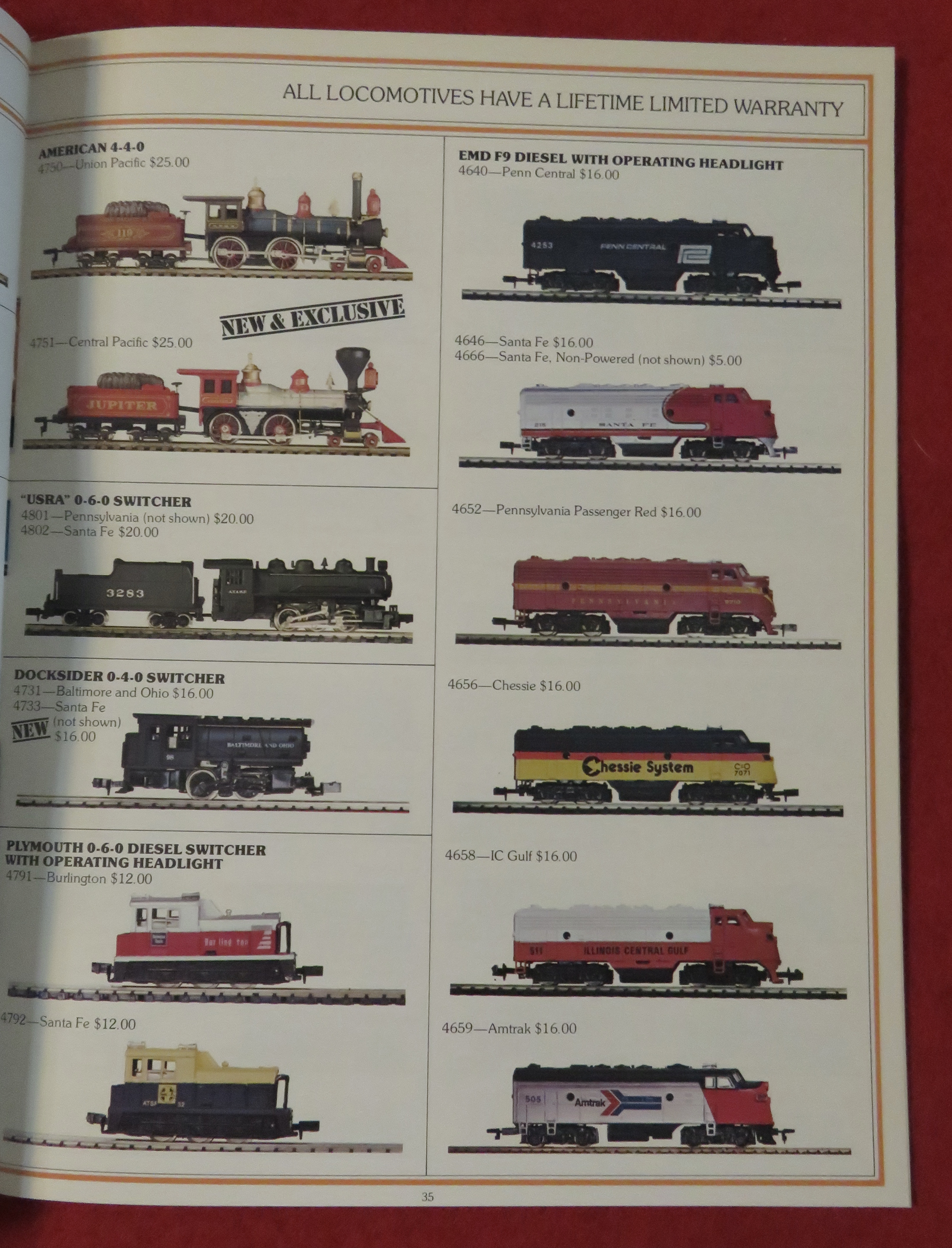 Bachmann Model Railroad Train Catalog 1979