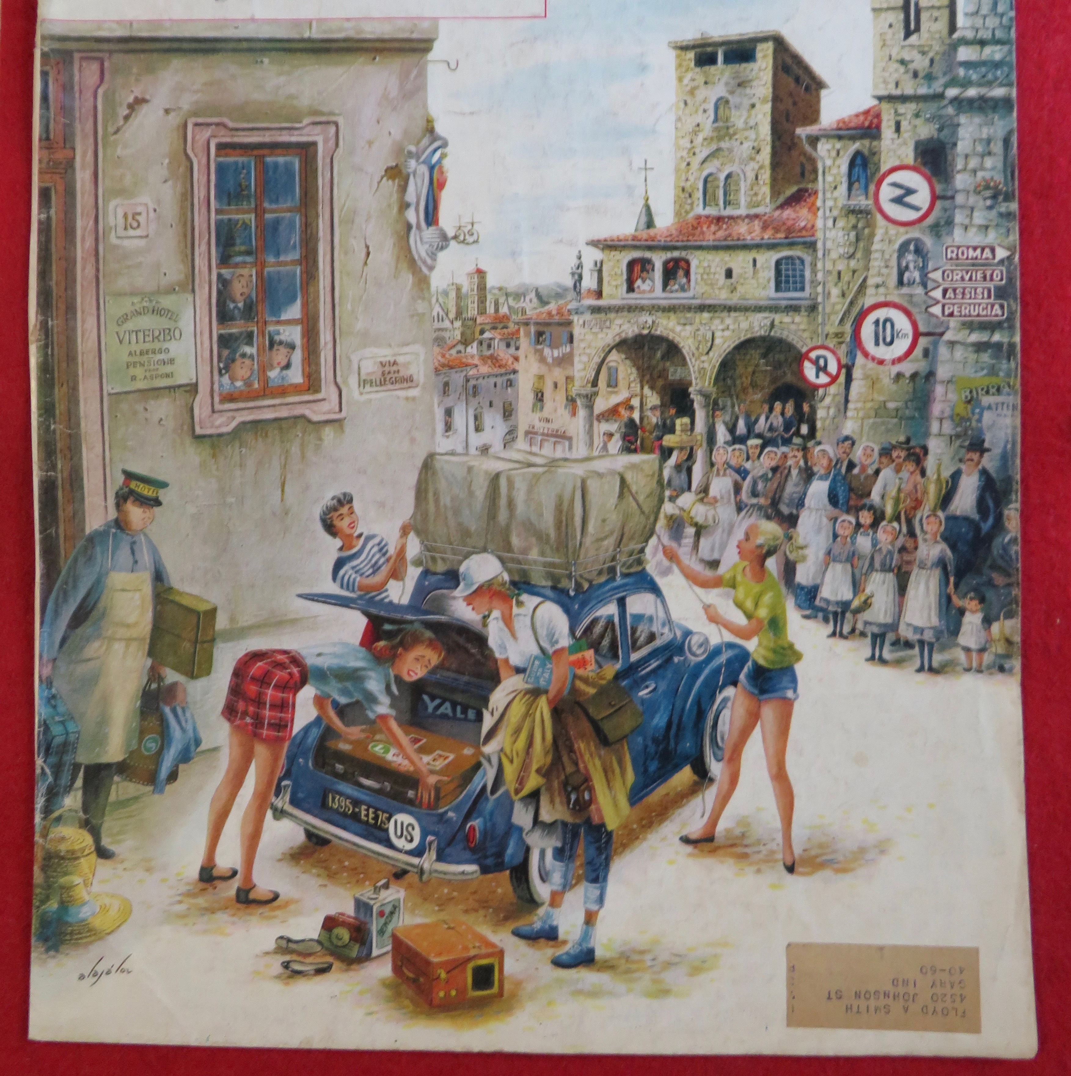 1958 Saturday Evening Post Cover (Only) Alajalov
