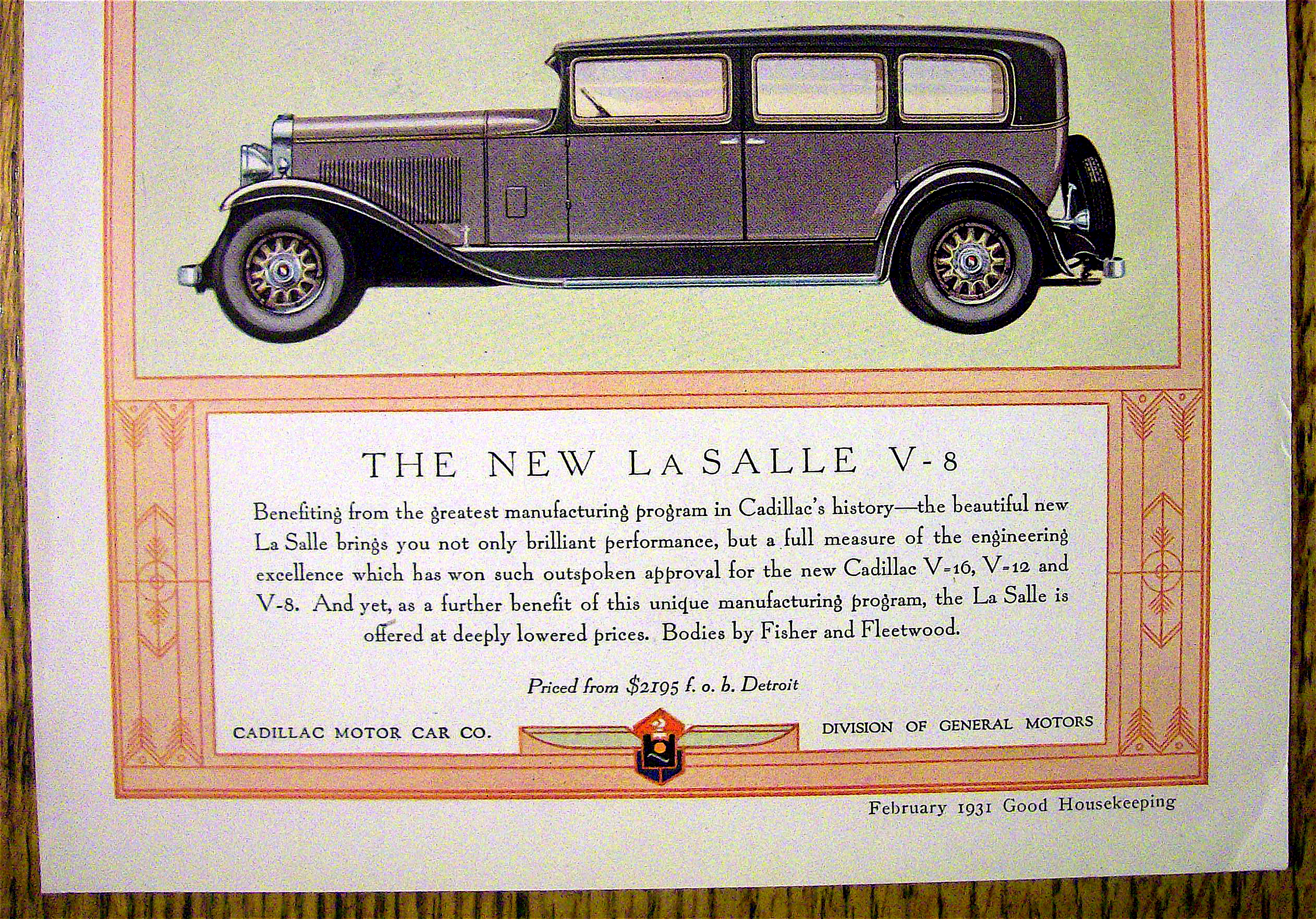 1931 Cadillac V-8 with the New La Salle
