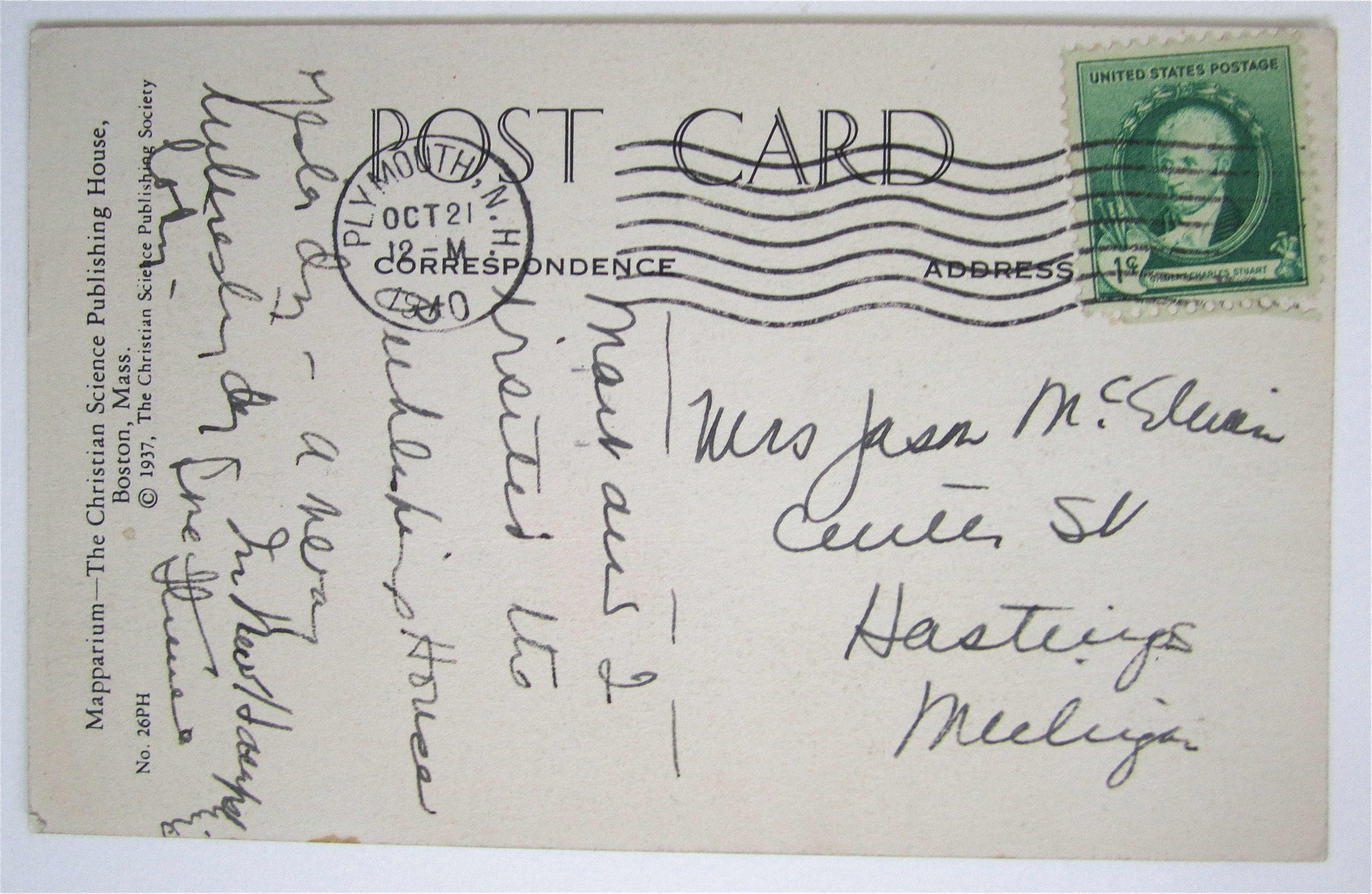Mapparium, Western Hemisphere Postcard