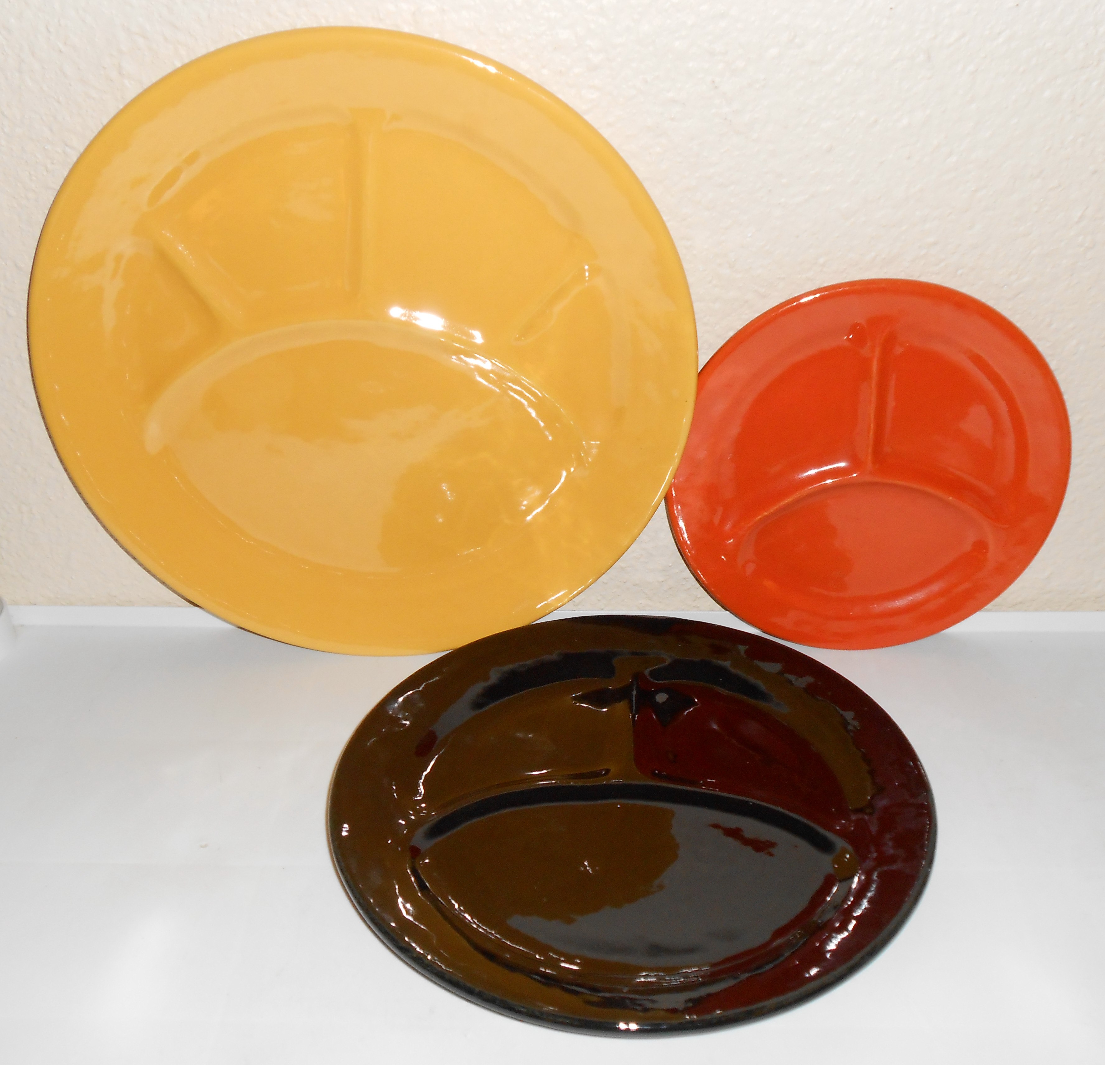 Bauer Pottery Plain Ware Very Rare Child's Orange Grill