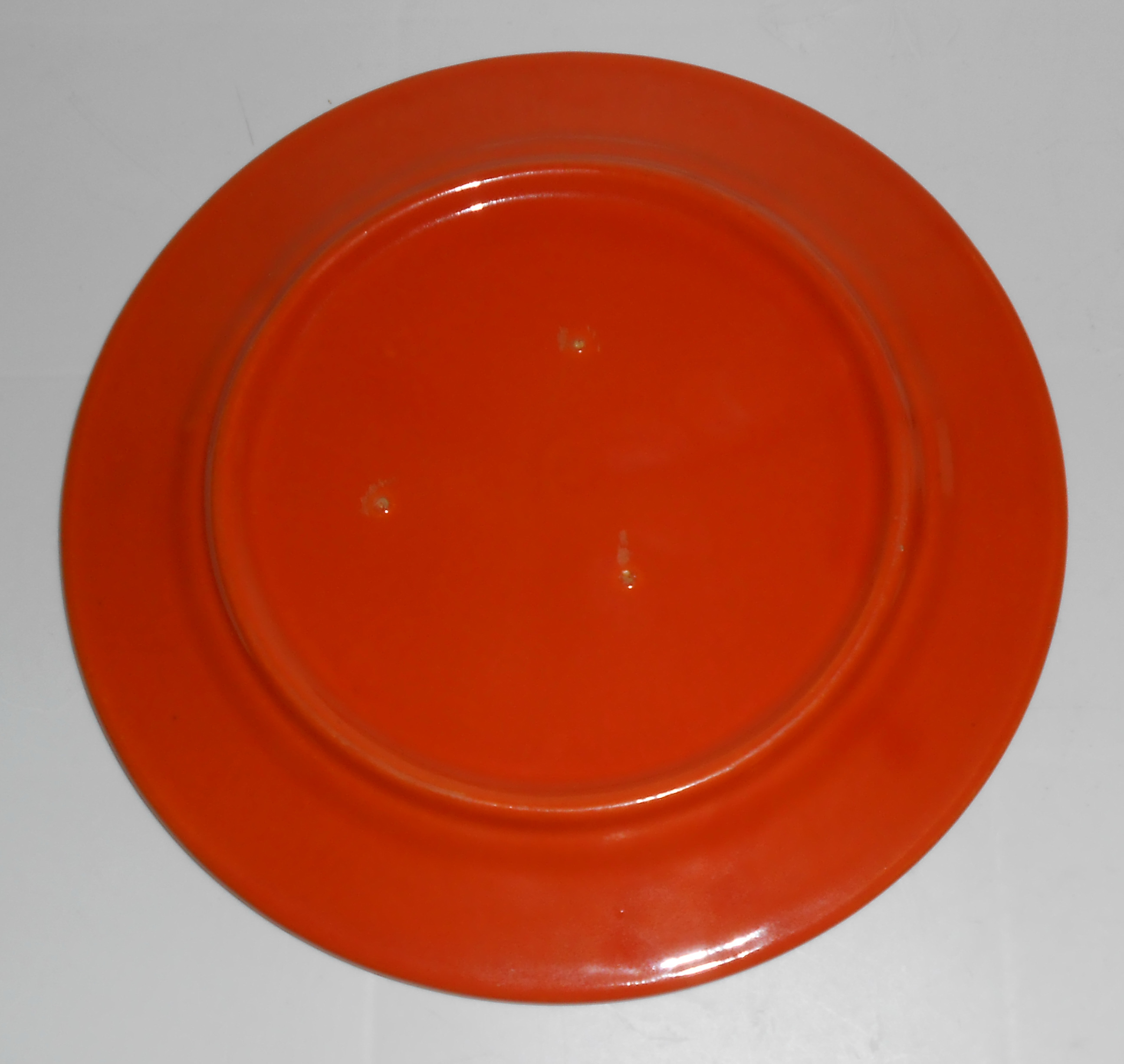 Bauer Pottery Plain Ware Very Rare Child's Orange Grill