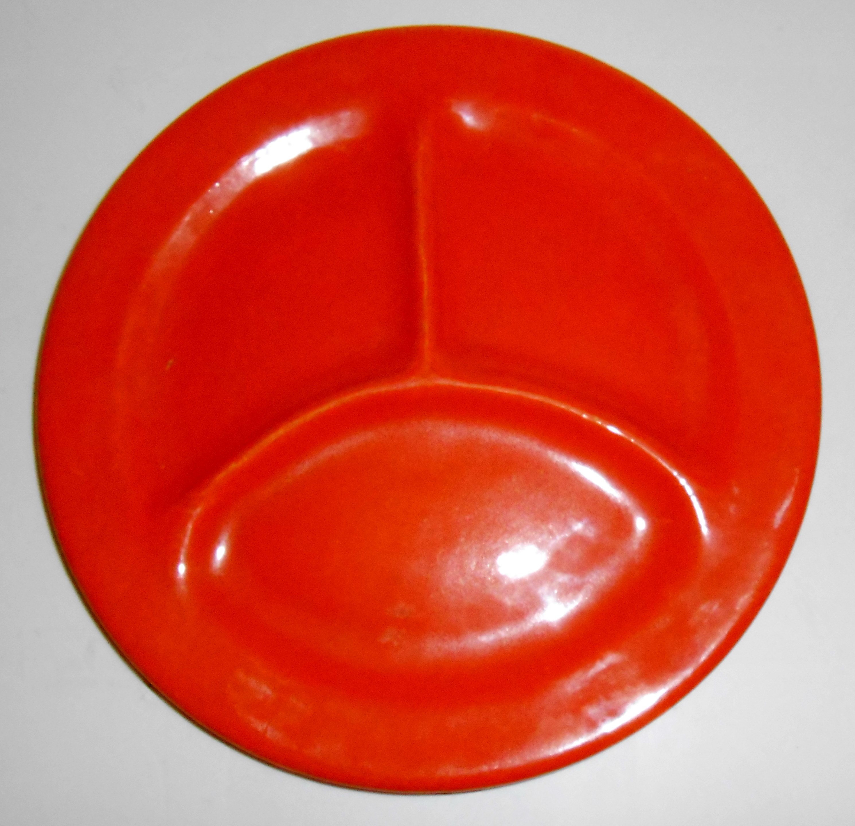 Bauer Pottery Plain Ware Very Rare Child's Orange Grill