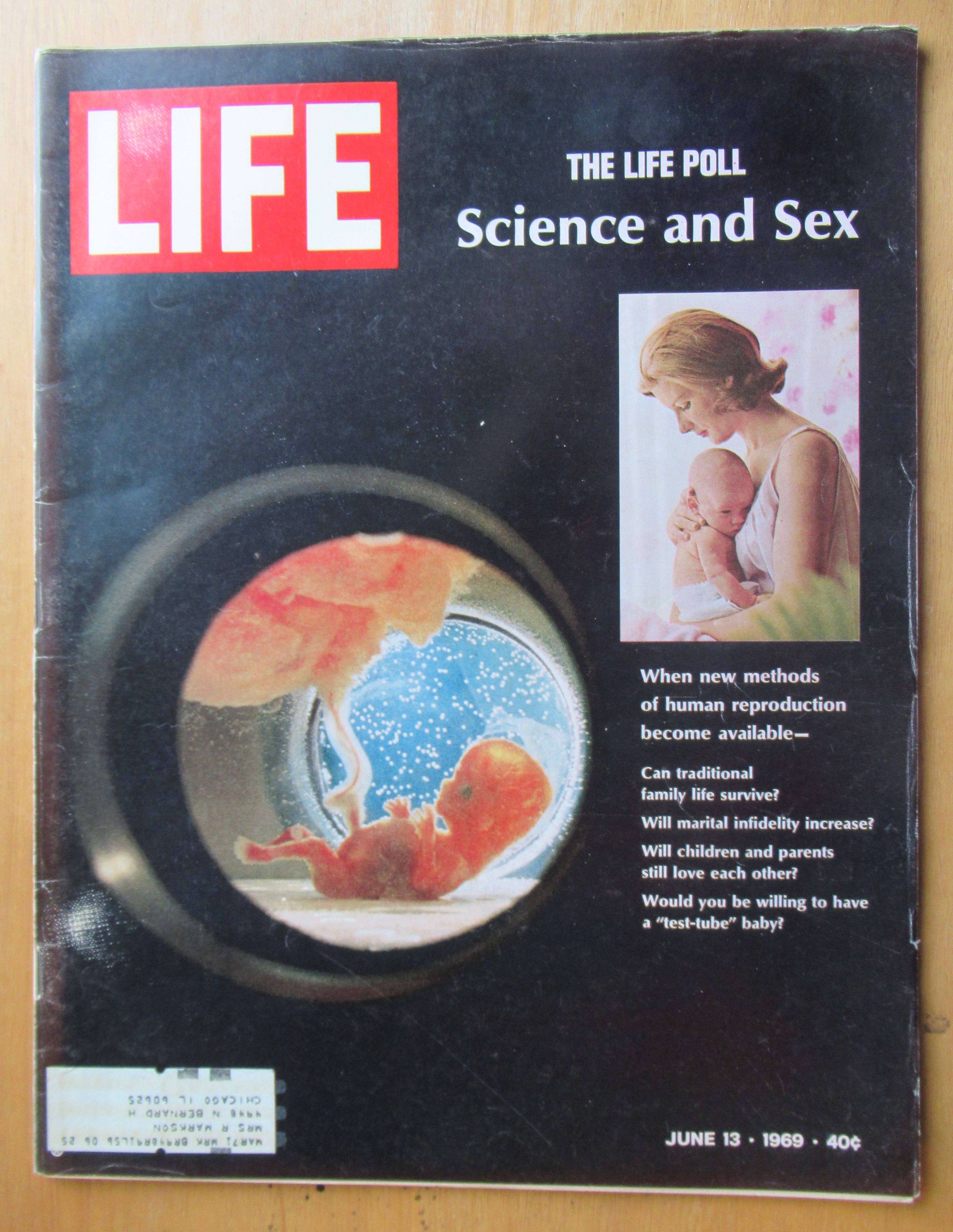 Life Magazine-June 13, 1969-Science & Sex