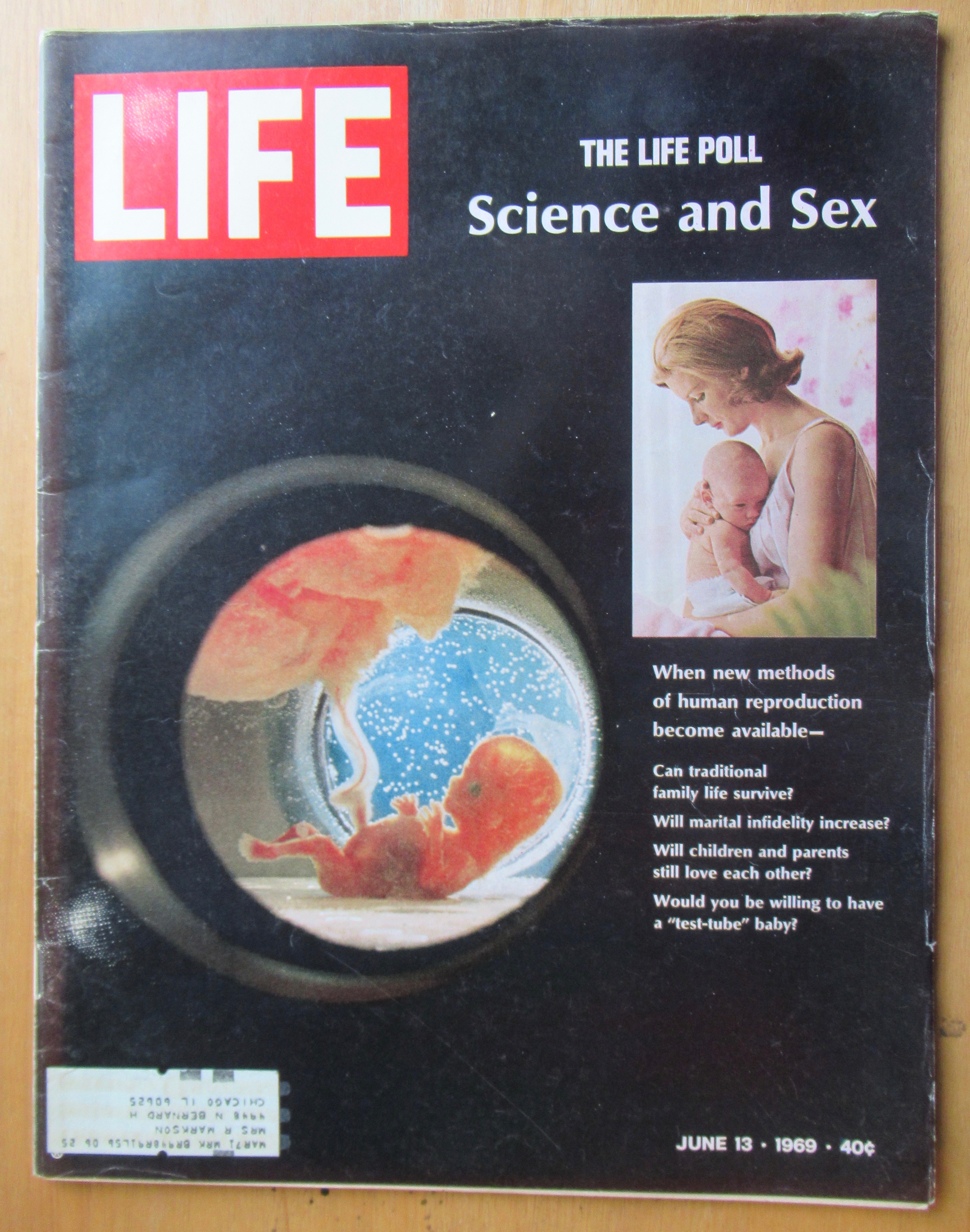 Life Magazine-June 13, 1969-Science & Sex