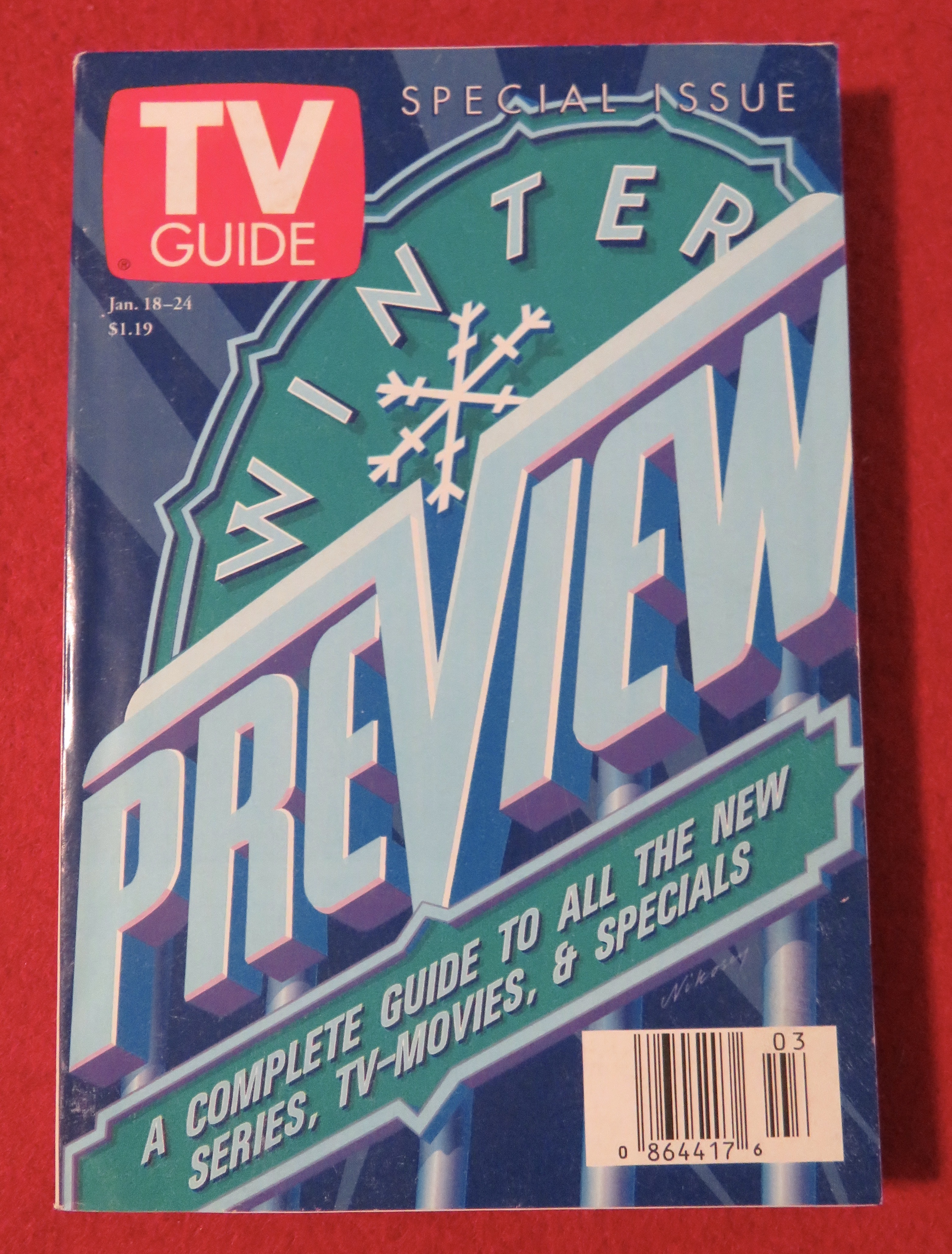 TV Guide January 18 - 24, 1997 Winter Preview