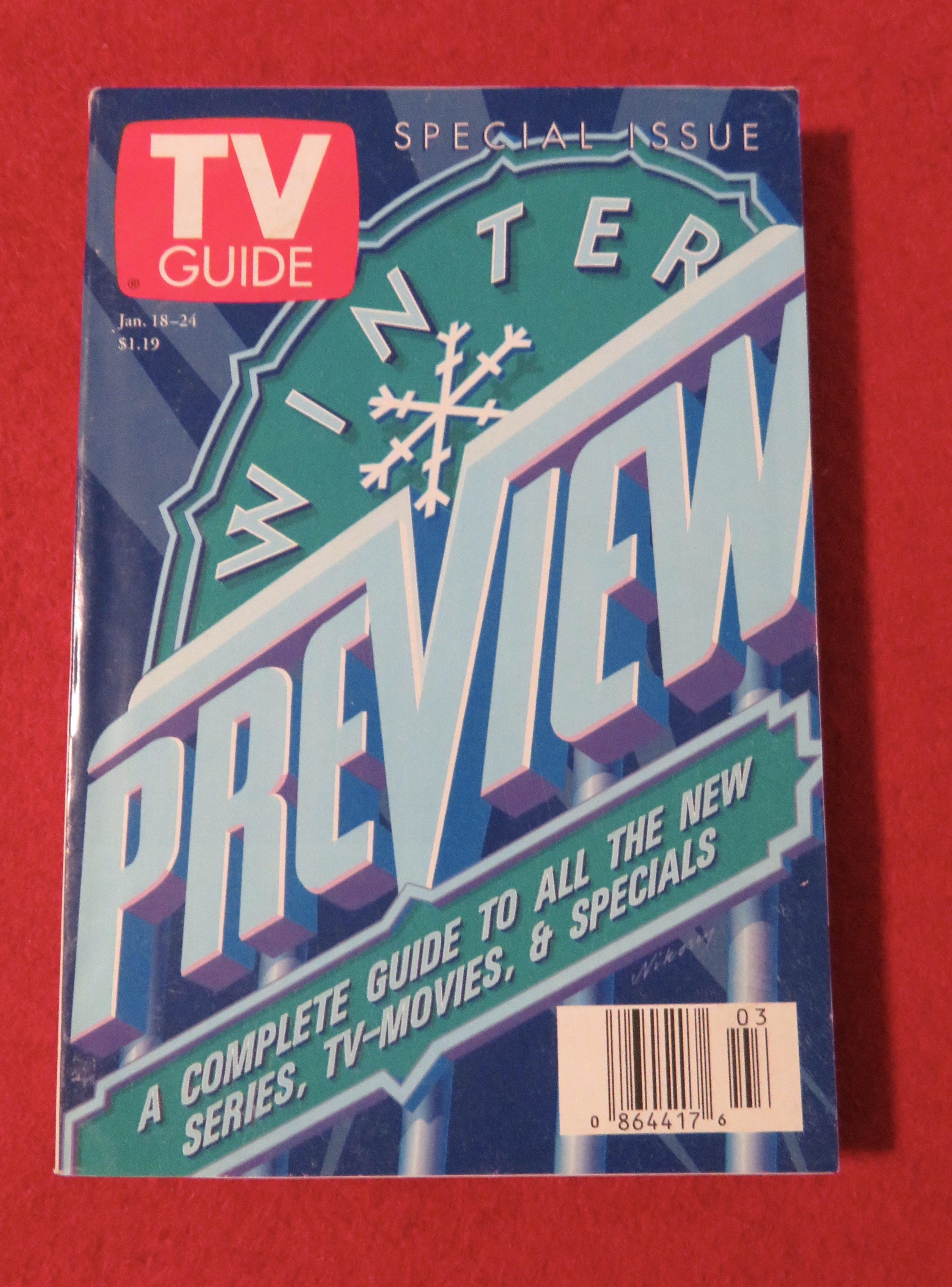 TV Guide January 18 - 24, 1997 Winter Preview
