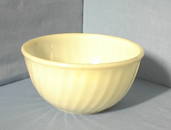 Fire King Mixing Bowl Ivory Large