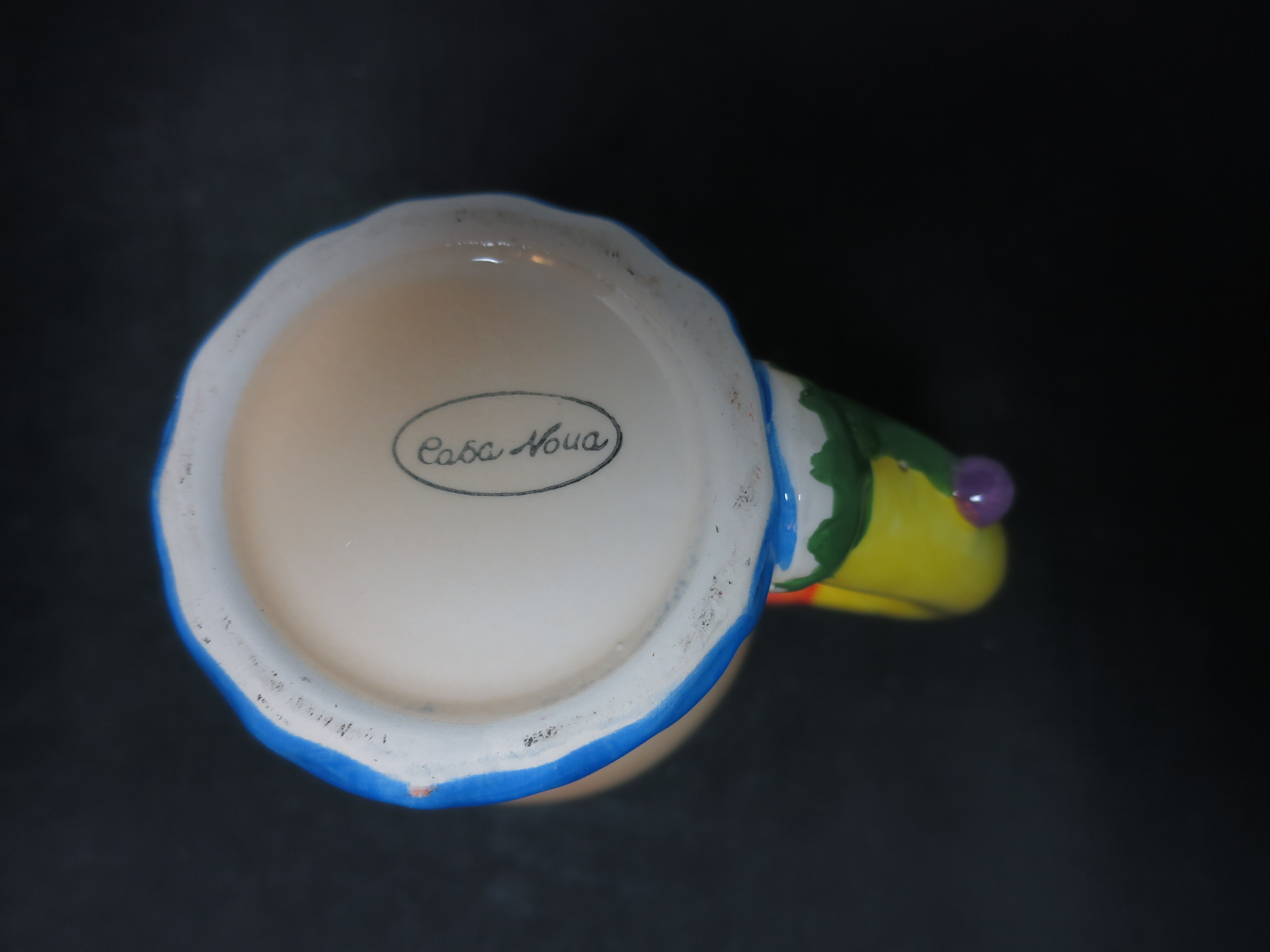 Casa Nova Clown Art Pottery Mug Romania