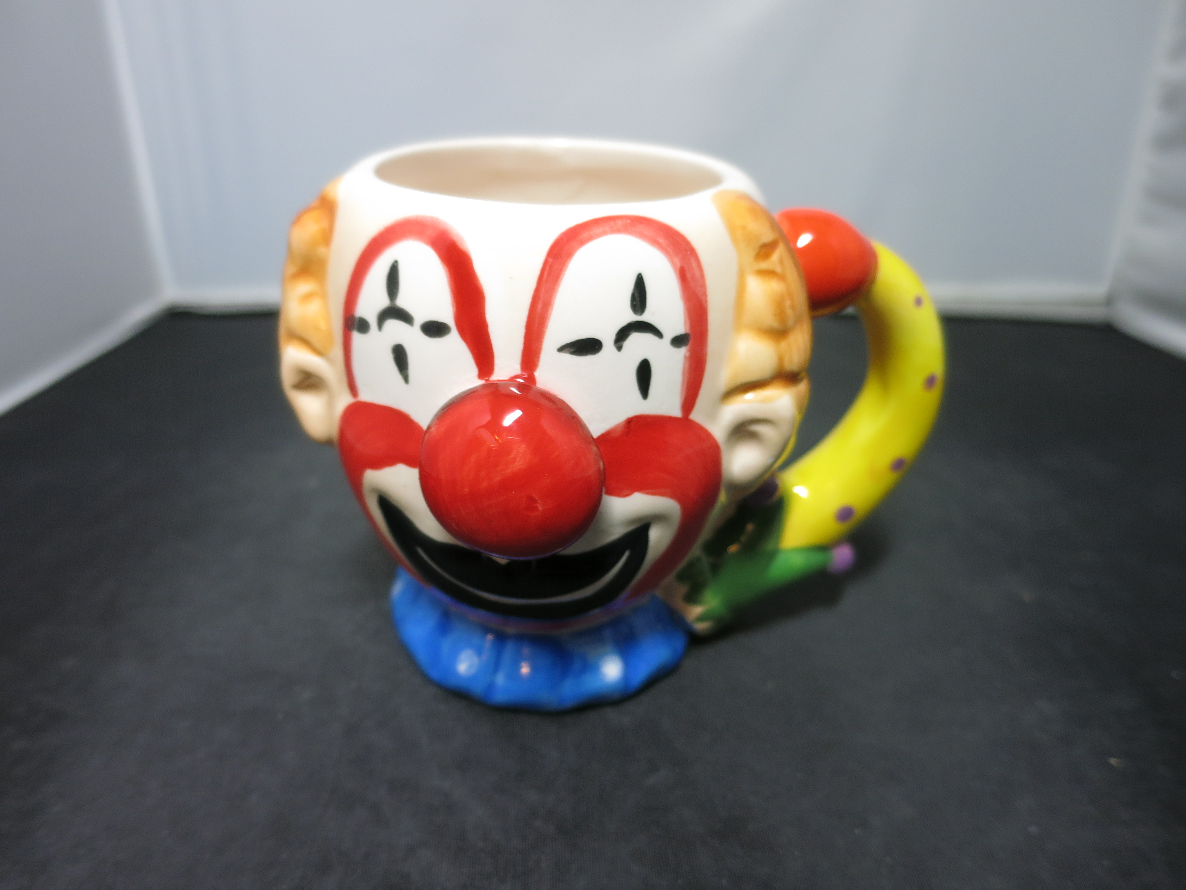 Casa Nova Clown Art Pottery Mug Romania