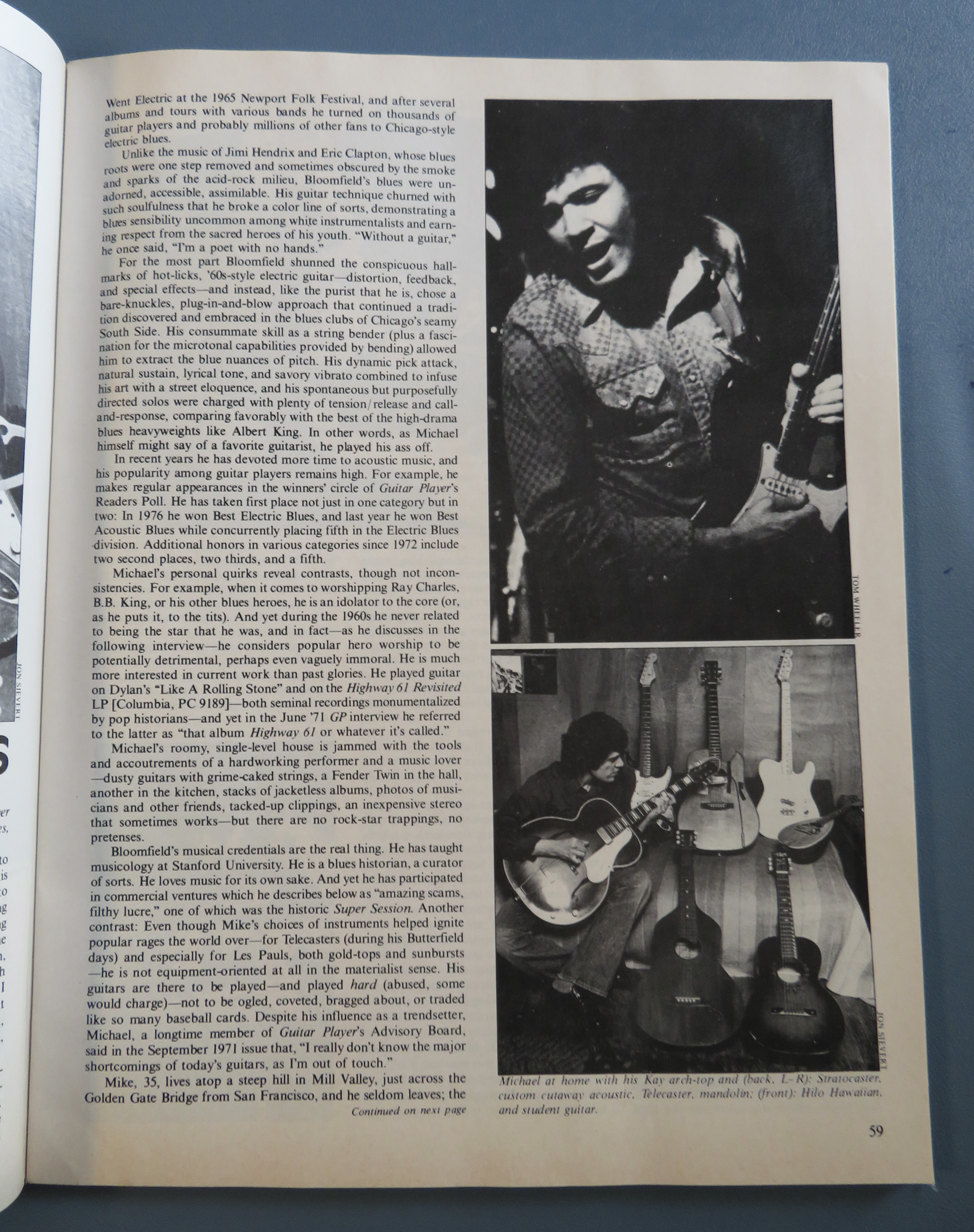 Guitar Player Magazine April 1979 Mike Bloomfield