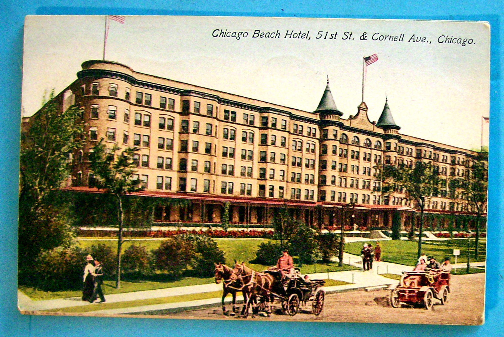 Chicago Beach Hotel Postcard-Chicago