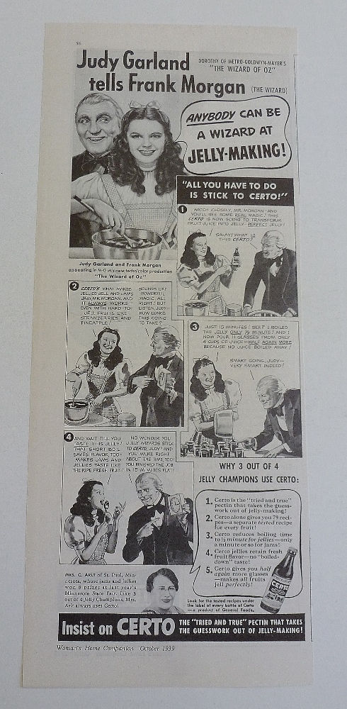 1939 Certo With Dorothy & The Wizard