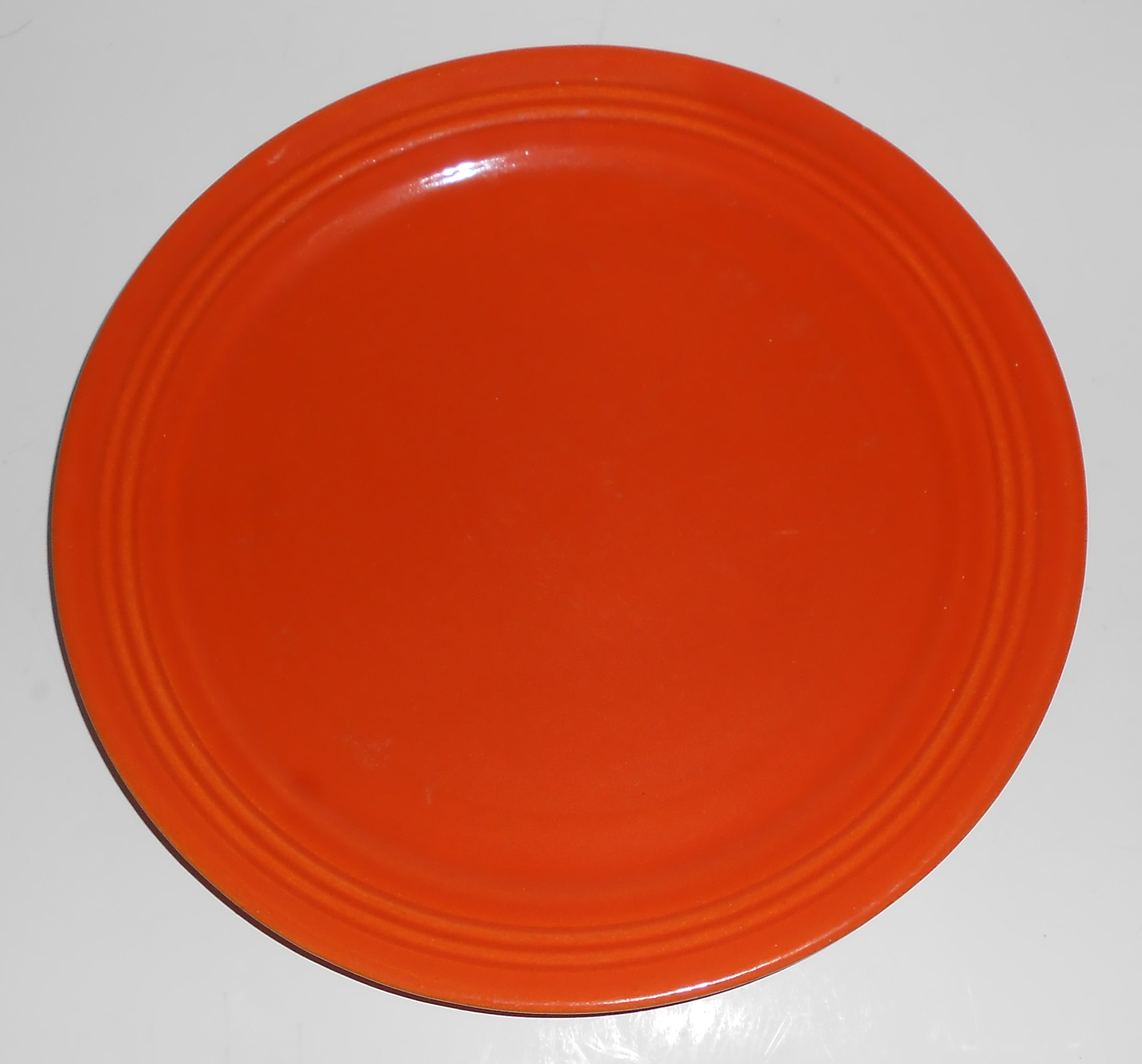 Bauer Pottery El Chico Orange Dinner Plate VERY RARE