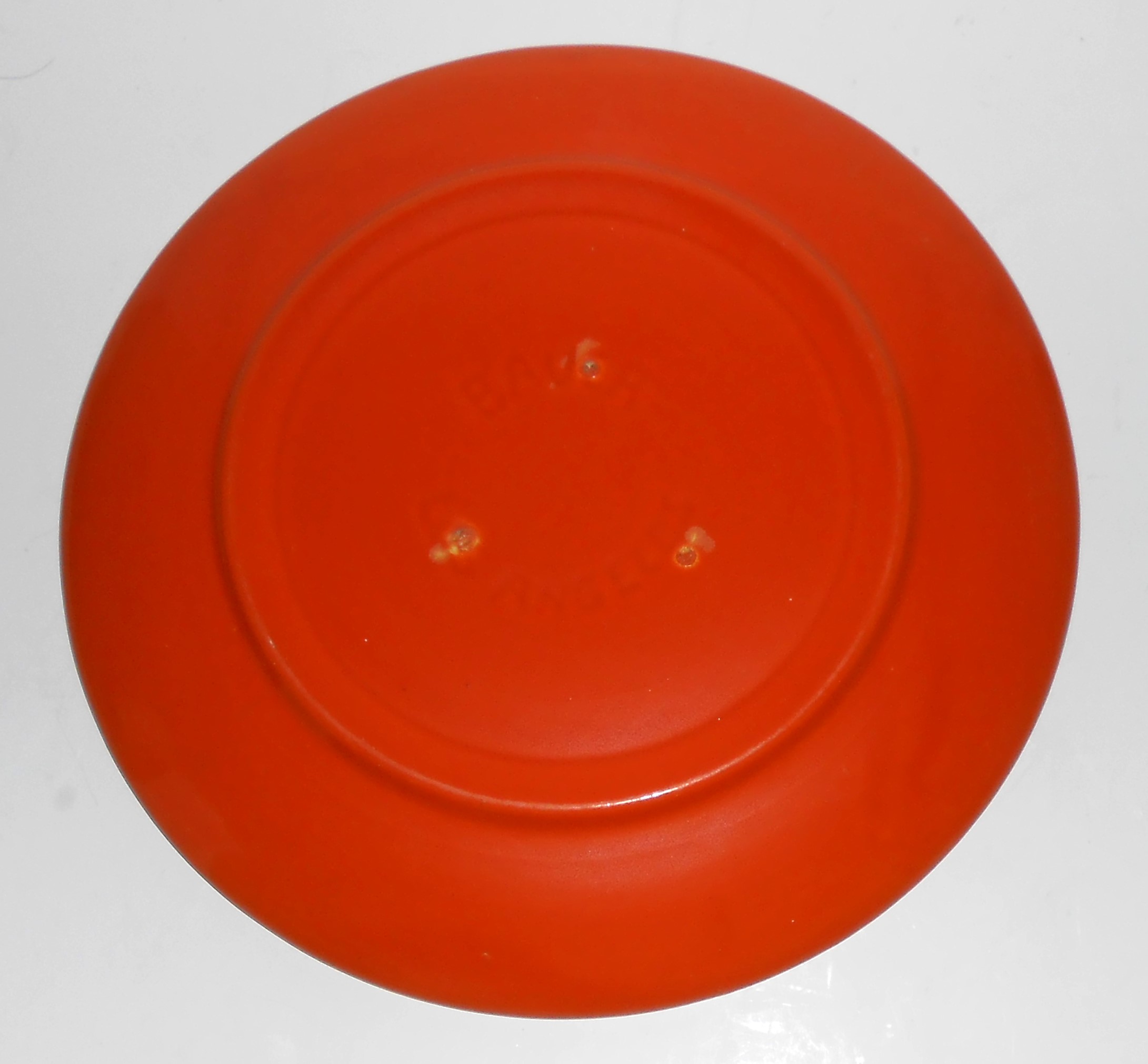 Bauer Pottery El Chico Orange Dinner Plate VERY RARE