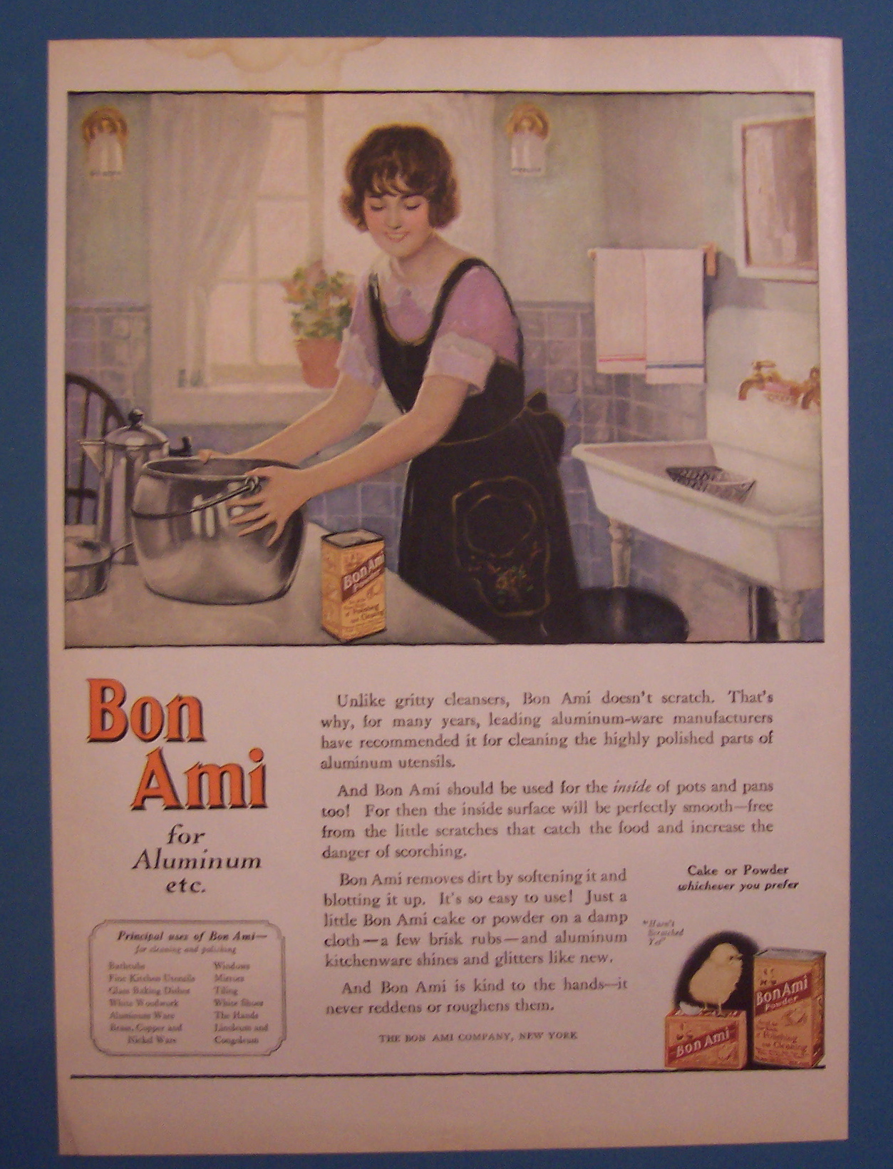 1924 Bon Ami with Woman Looking at a Can