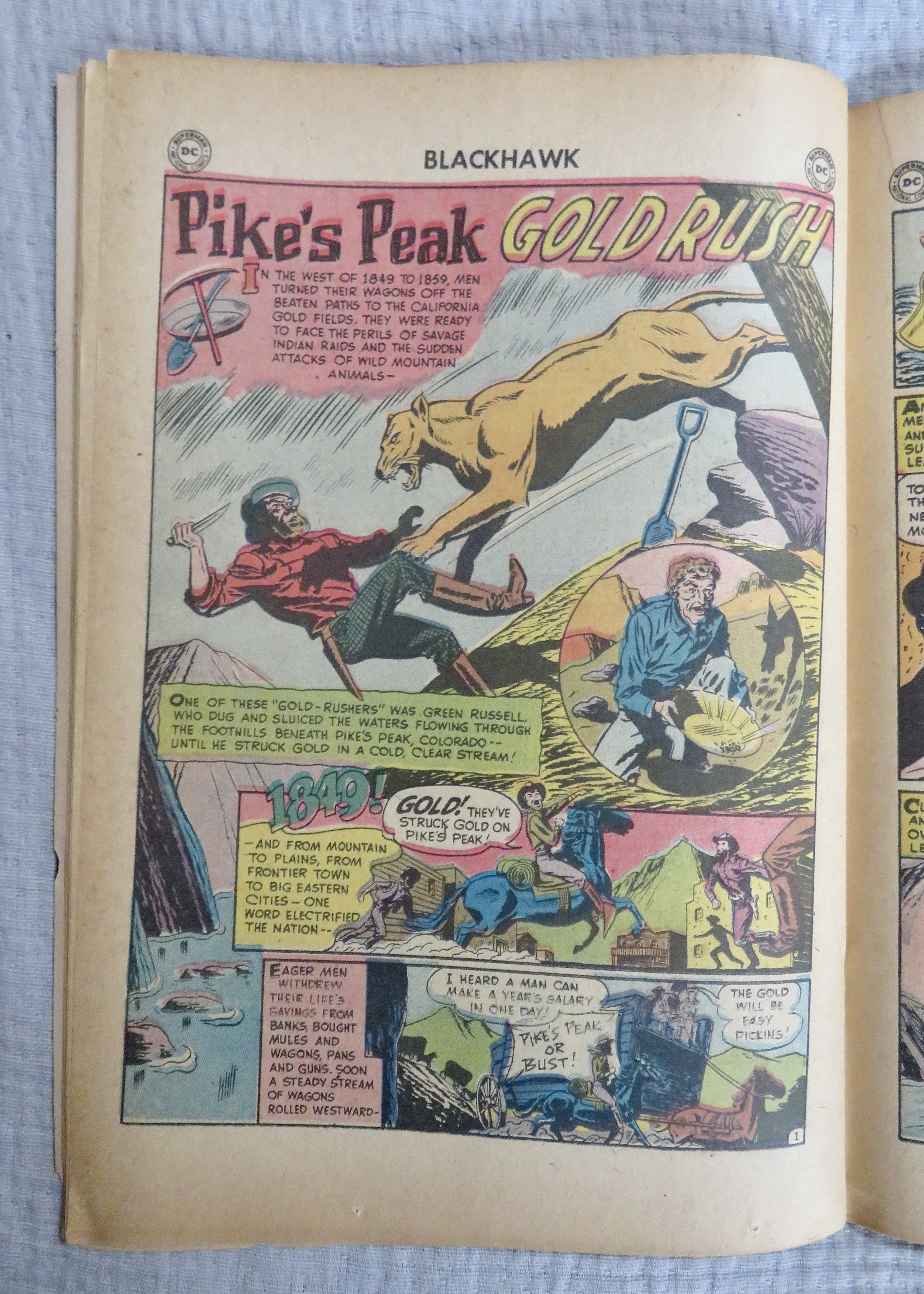 Blackhawk Comic July 1958 Man Who Collected Blackhawks