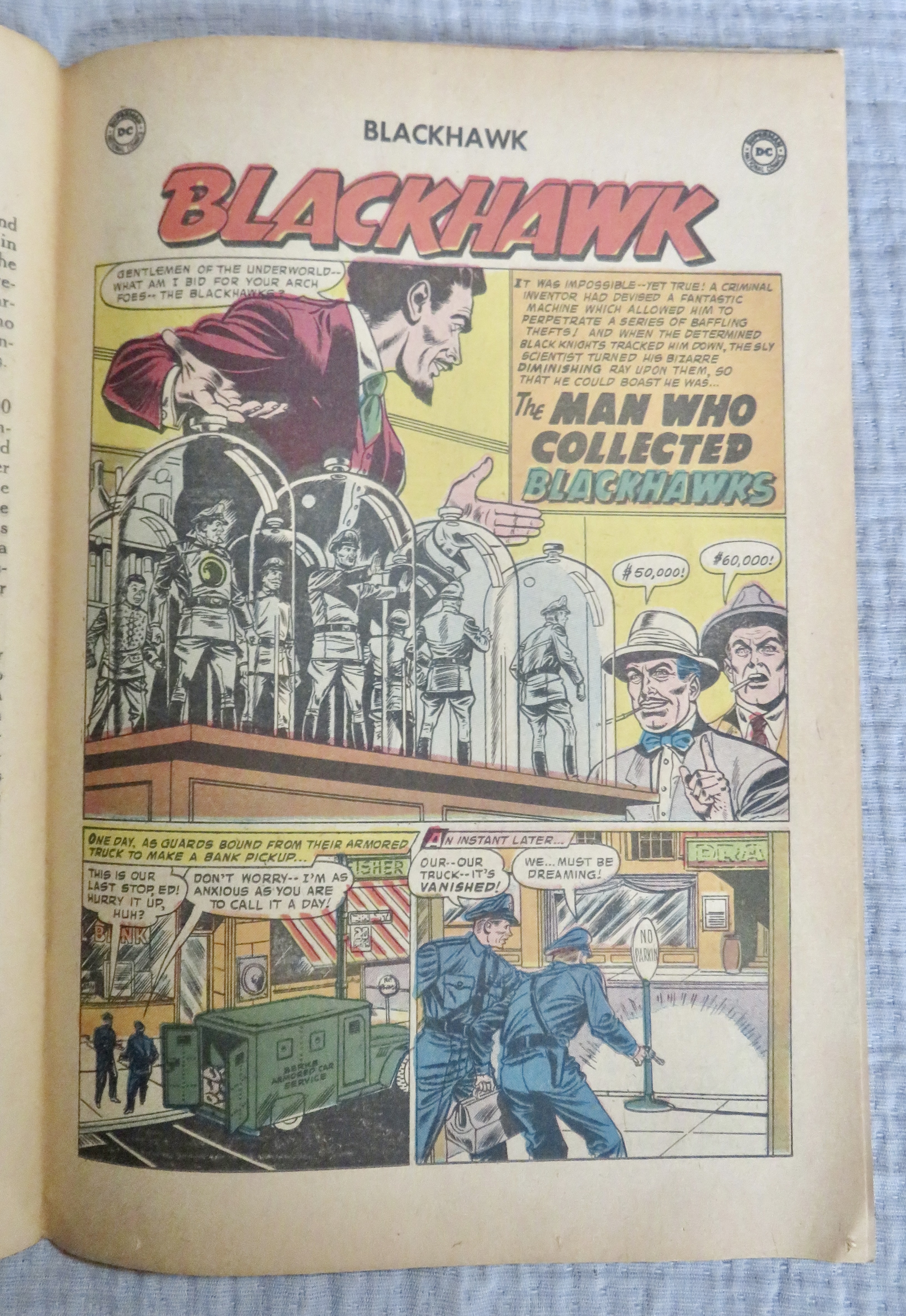 Blackhawk Comic July 1958 Man Who Collected Blackhawks