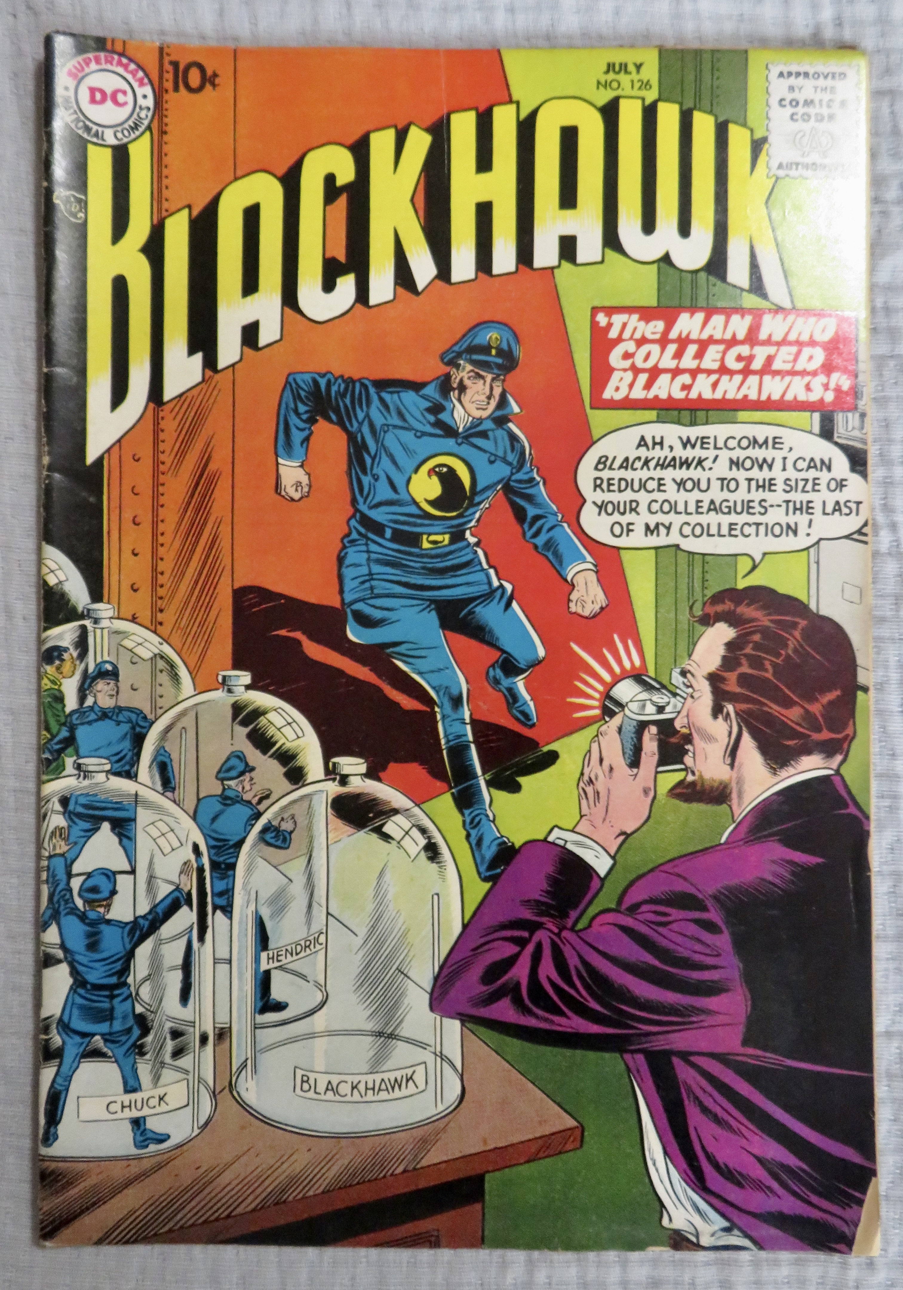 Blackhawk Comic July 1958 Man Who Collected Blackhawks
