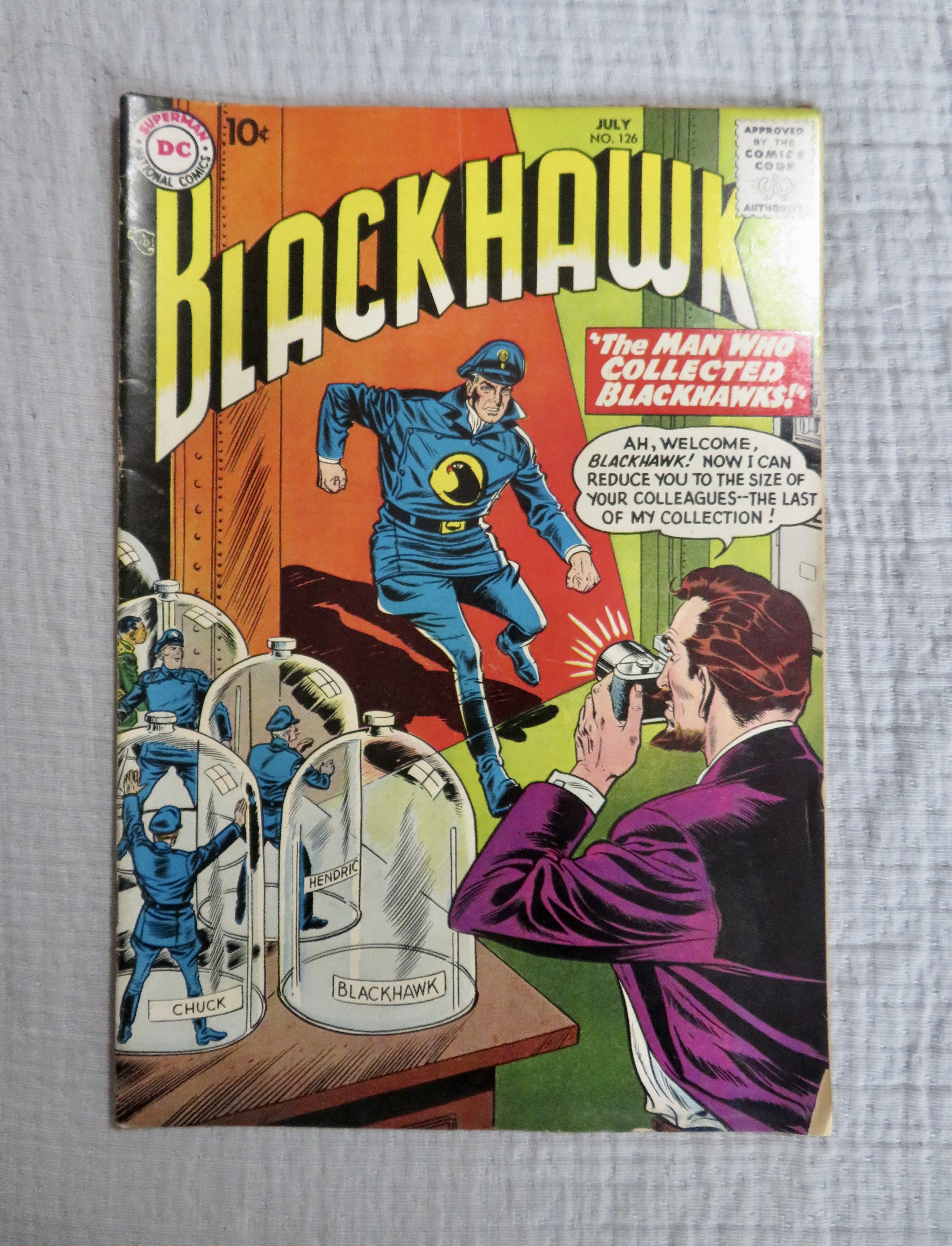 Blackhawk Comic July 1958 Man Who Collected Blackhawks