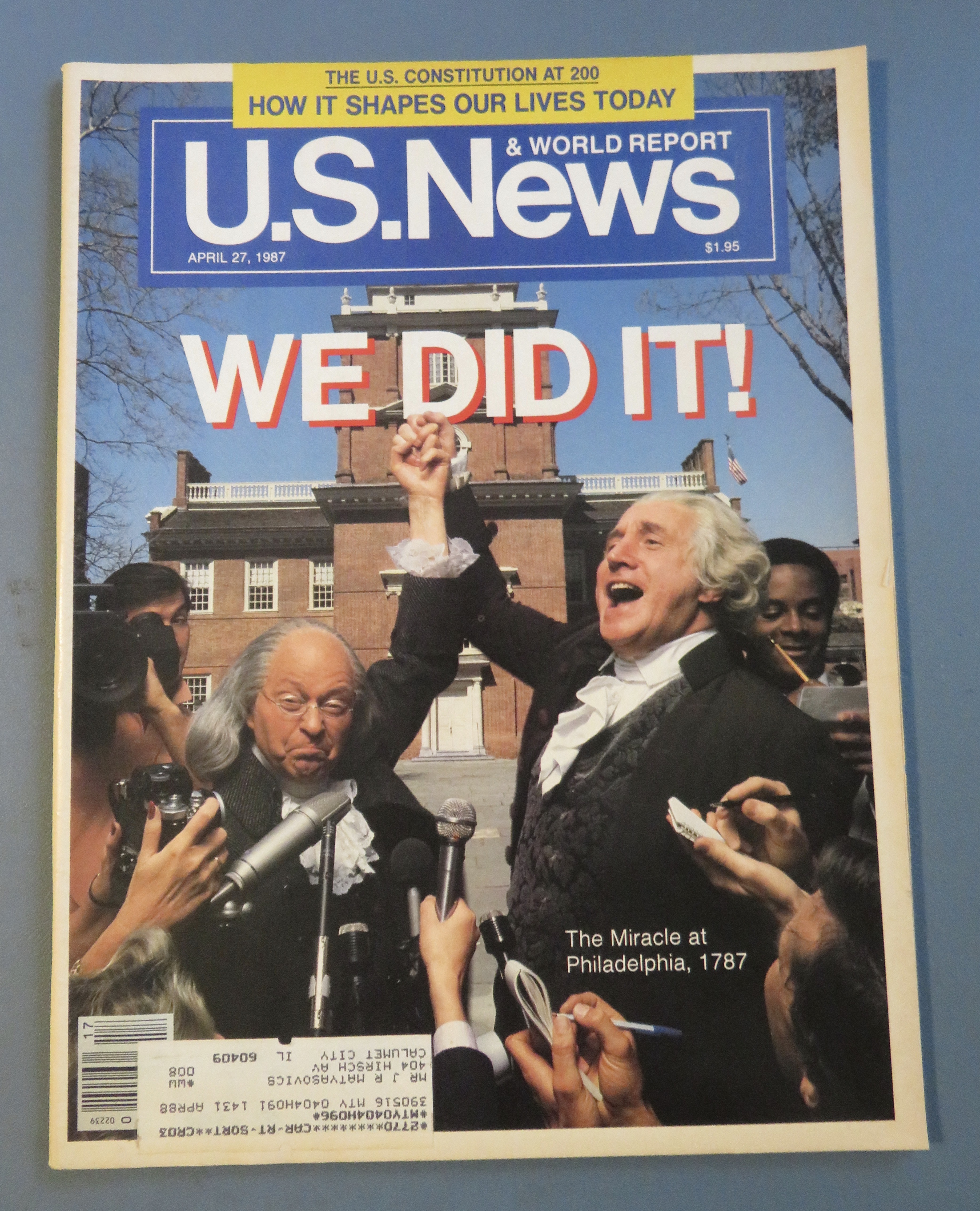 U. S. News & World Report Magazine April 27, 1987