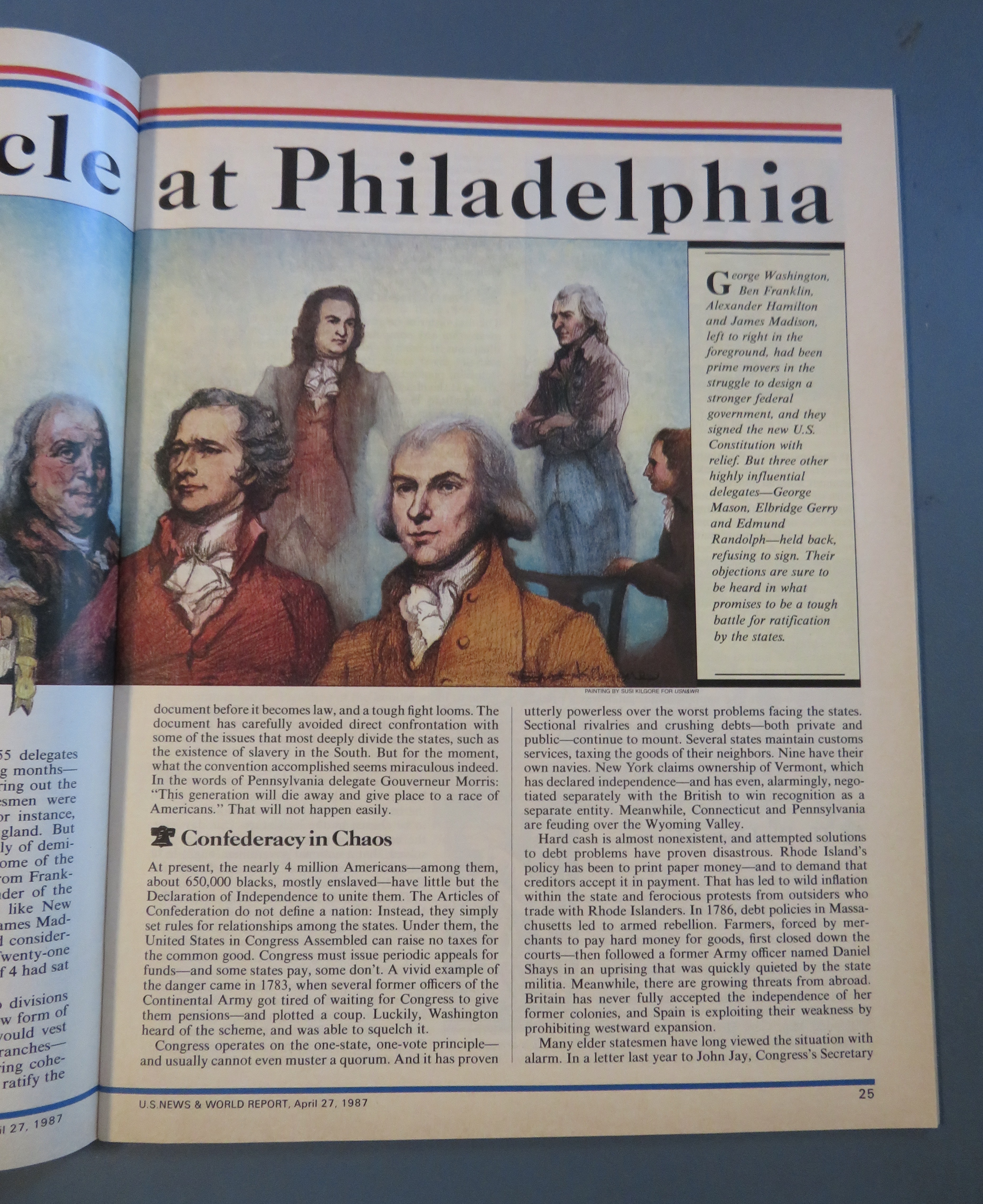 U. S. News & World Report Magazine April 27, 1987