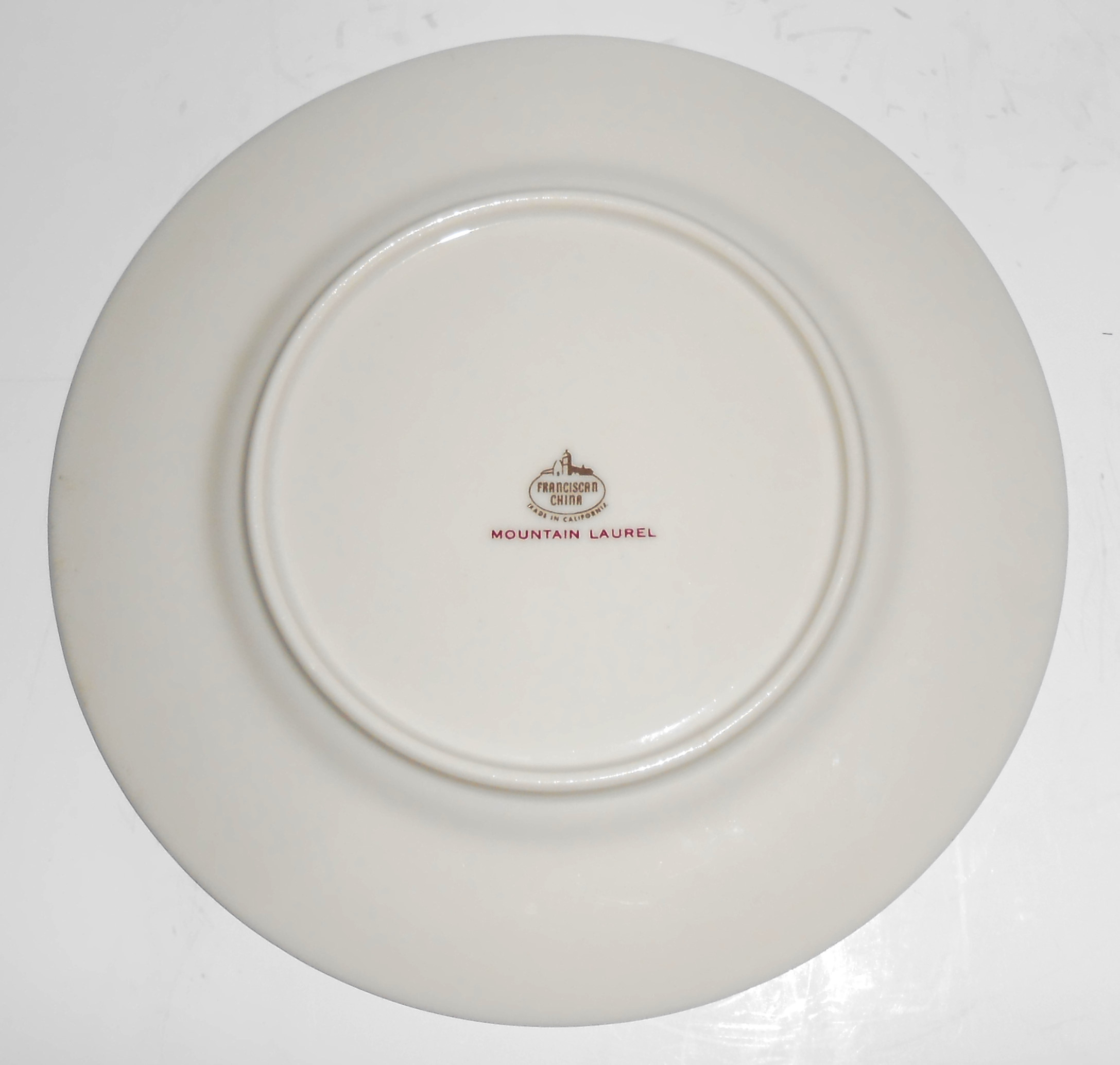 Franciscan Pottery China Mountain Laurel Bread Plate