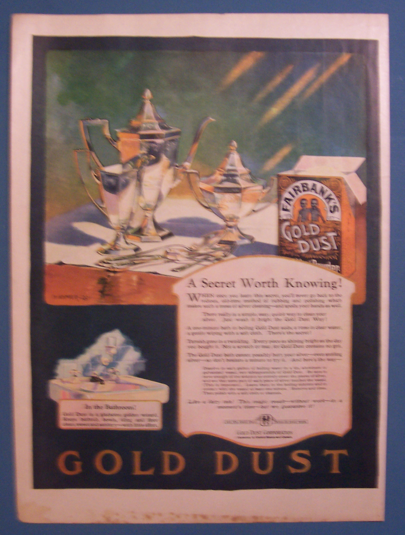 1924 Fairbank's Gold Dust Washing Powder