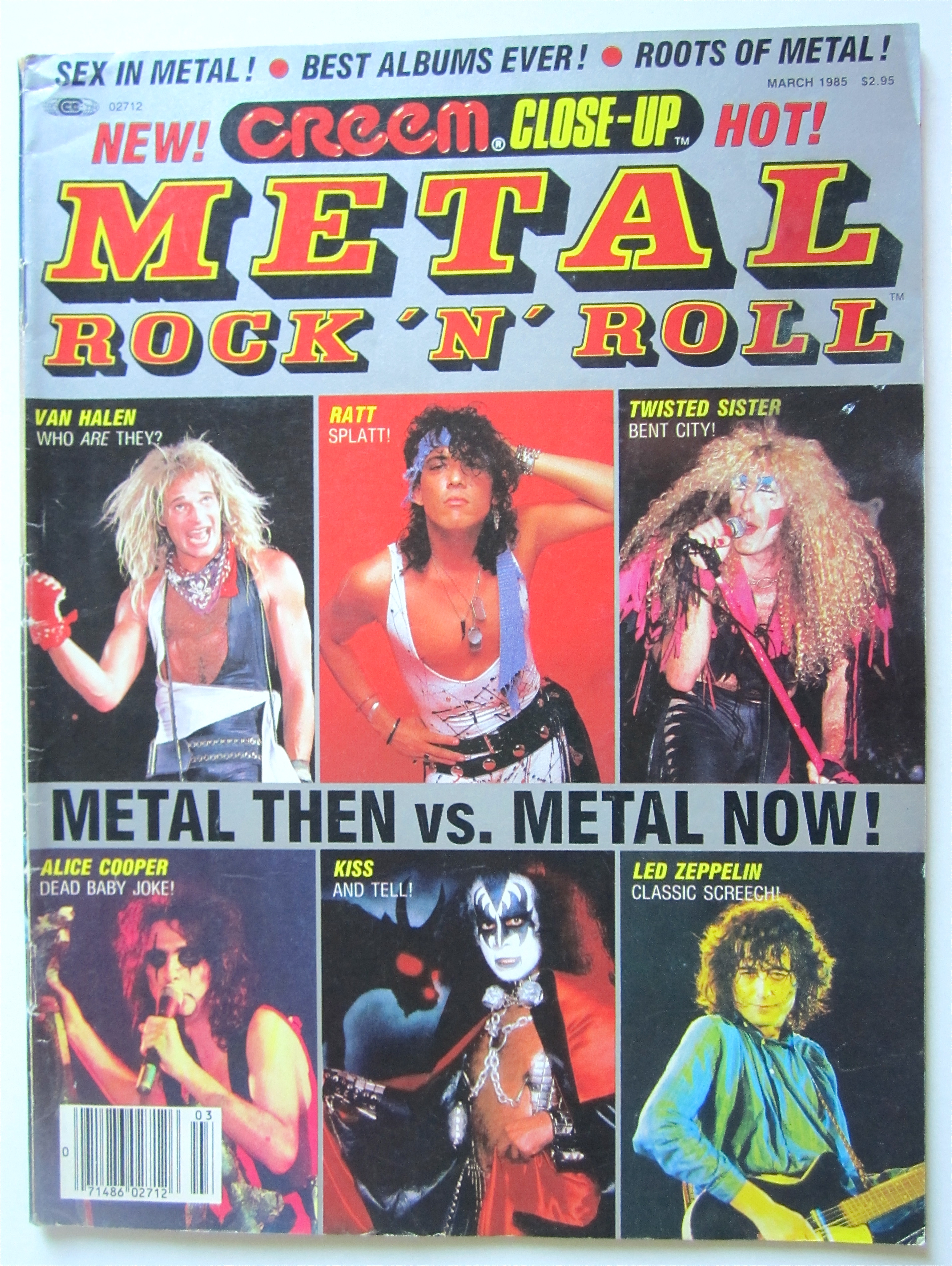 Metal Rock 'N' Roll Magazine March 1985 Motley Crue