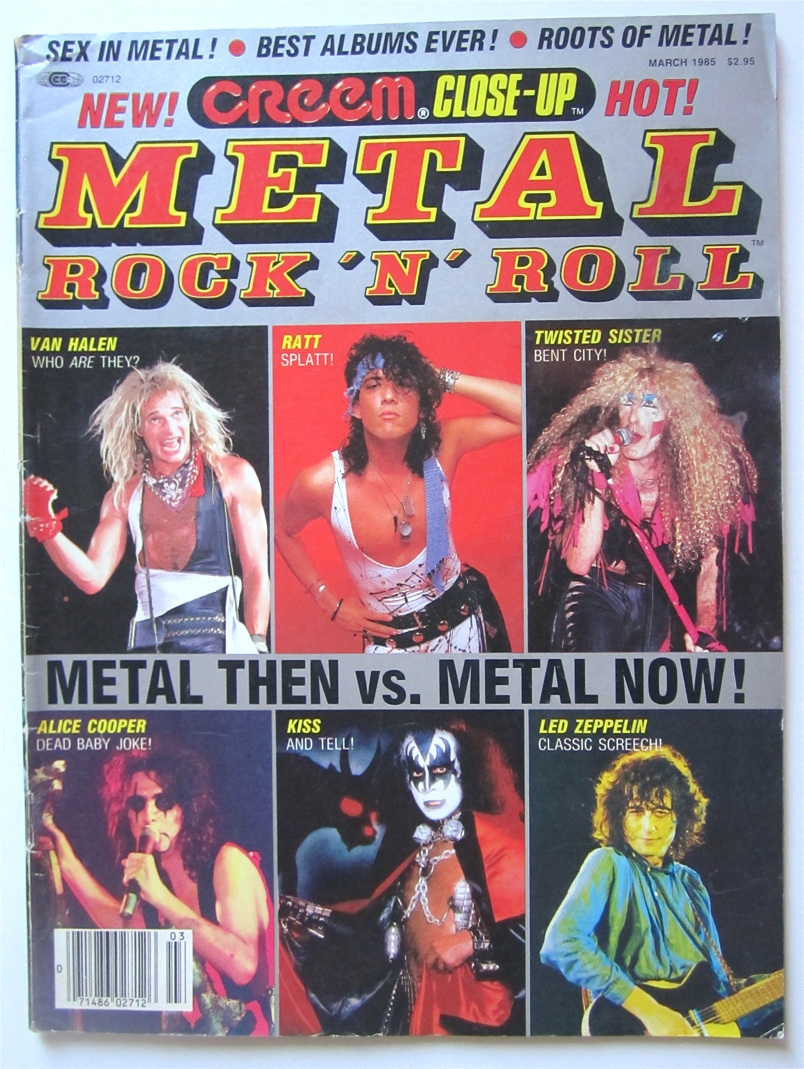 Metal Rock 'N' Roll Magazine March 1985 Motley Crue