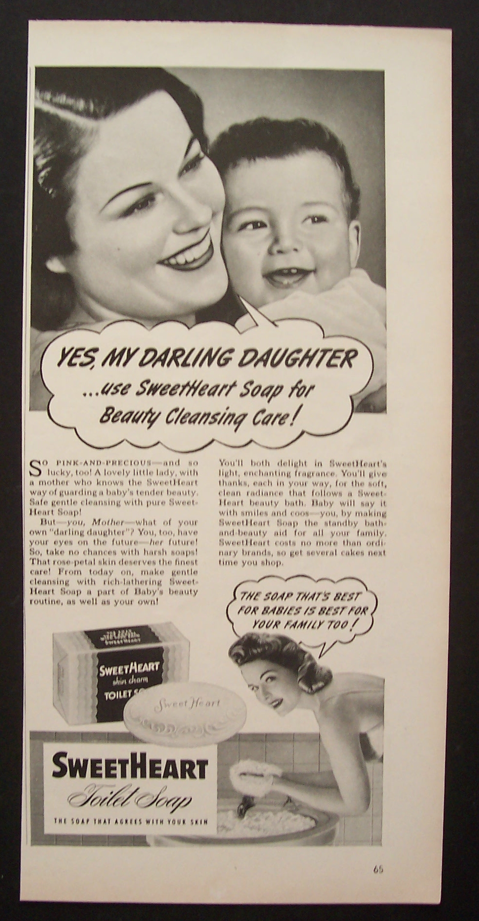 1941 Sweetheart Toilet Soap