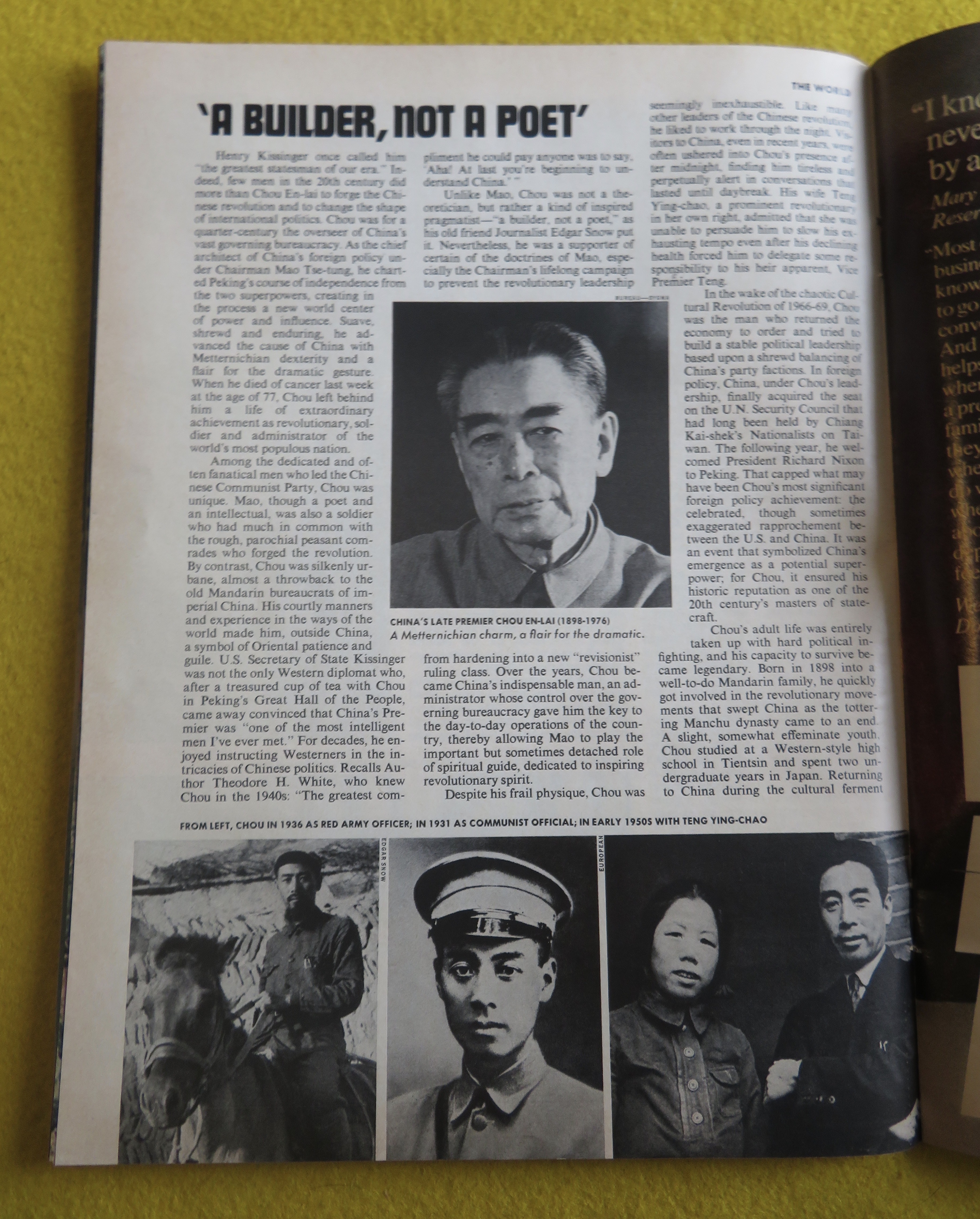 Time Magazine January 19, 1976 China: Friend Or Foe?